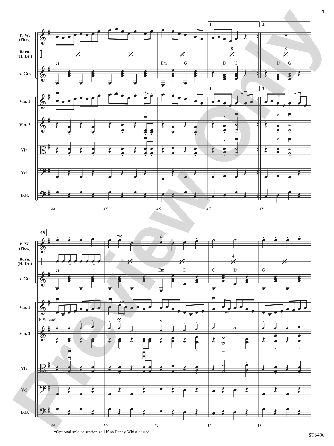 A Yuletide Reel: String Orchestra Conductor Score & Parts