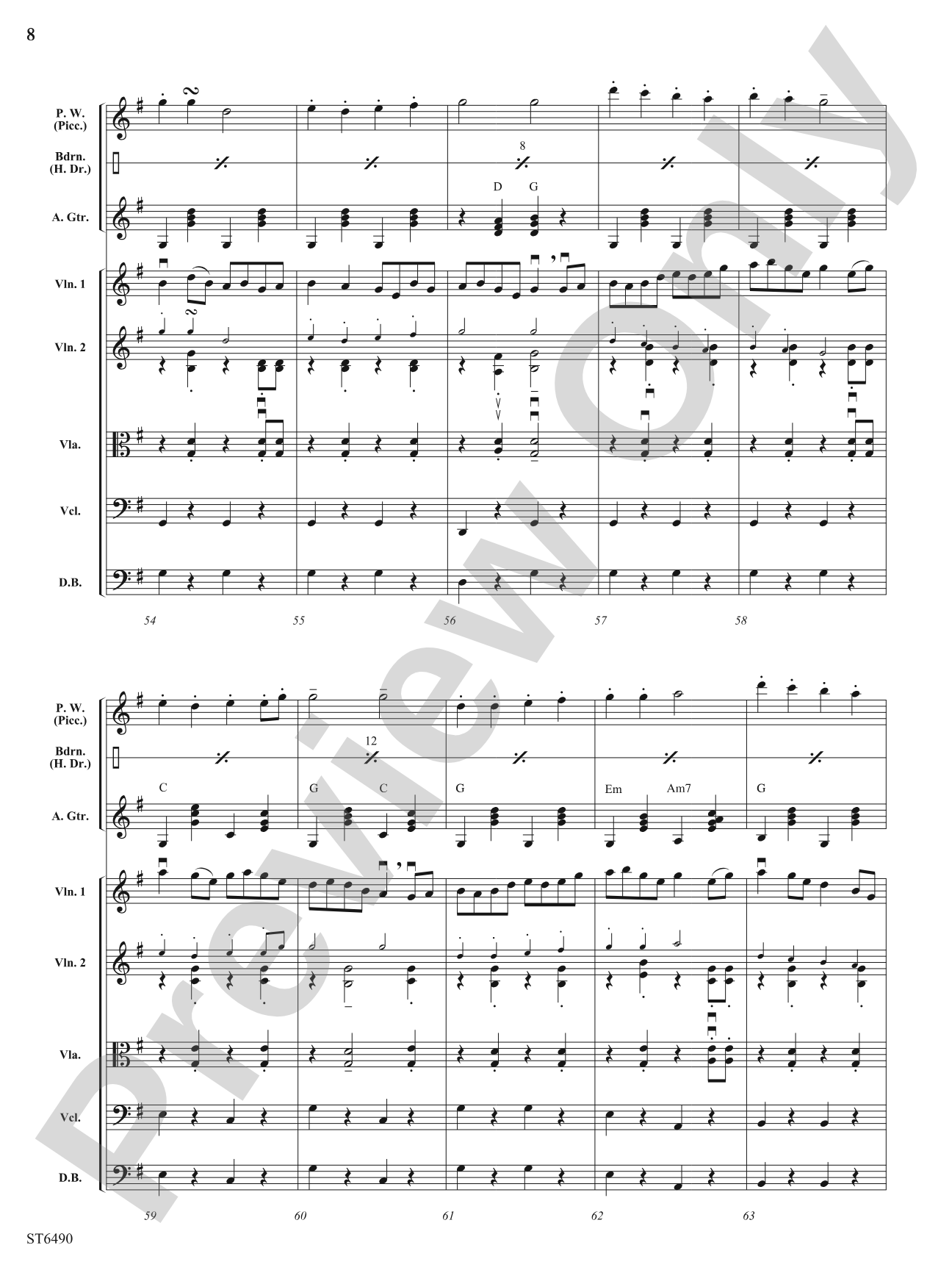 A Yuletide Reel: String Orchestra Conductor Score & Parts