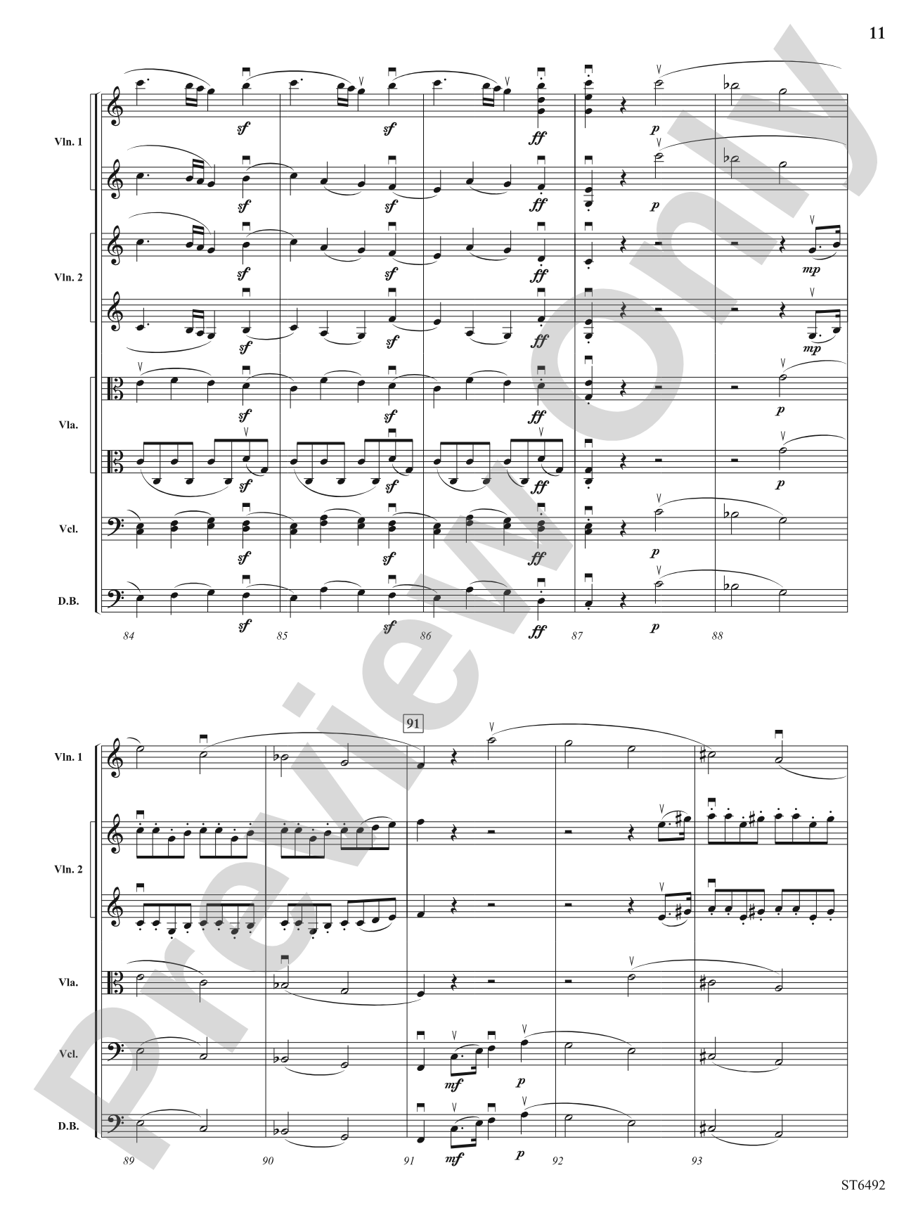 Symphony No. 1 (First Movement): String Orchestra Conductor Score & Parts