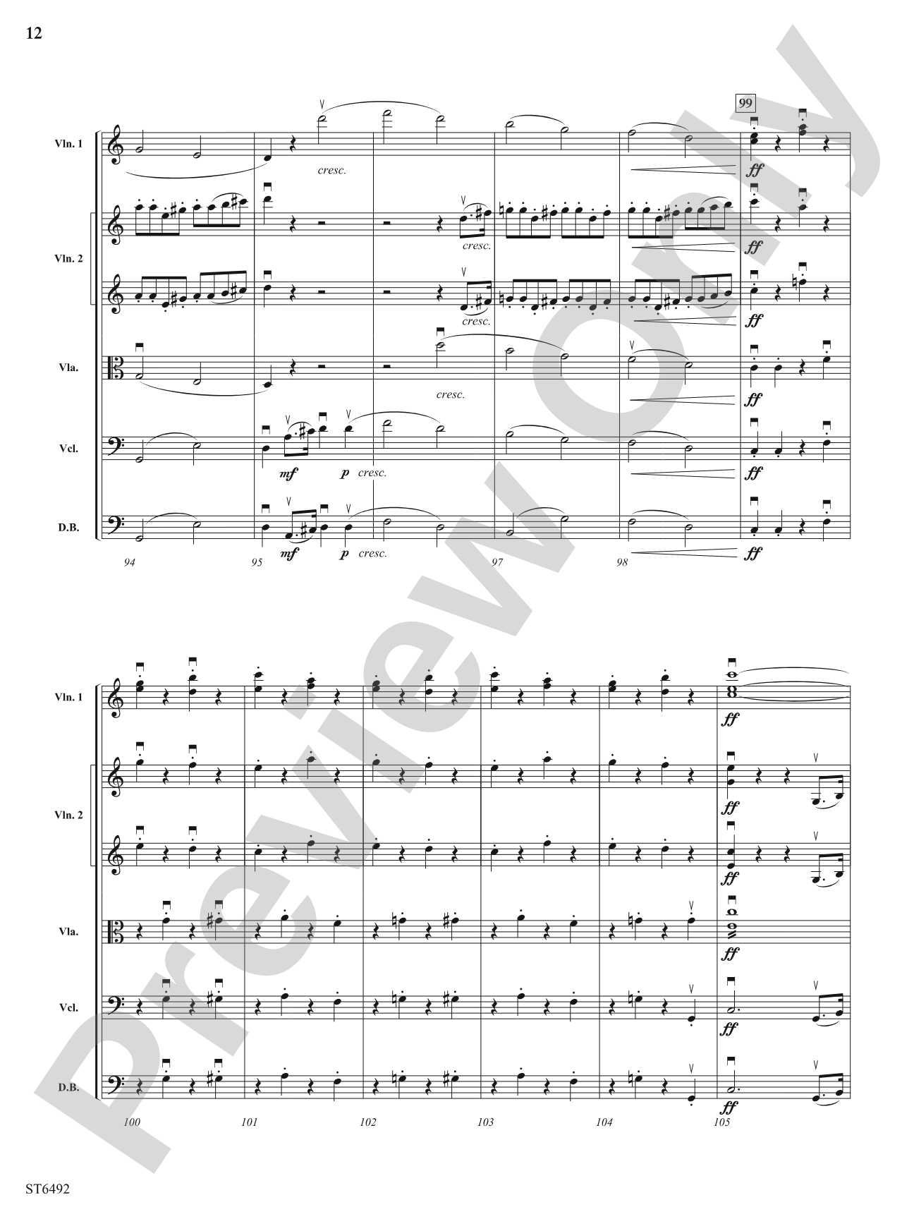 Symphony No. 1 (First Movement): String Orchestra Conductor Score & Parts