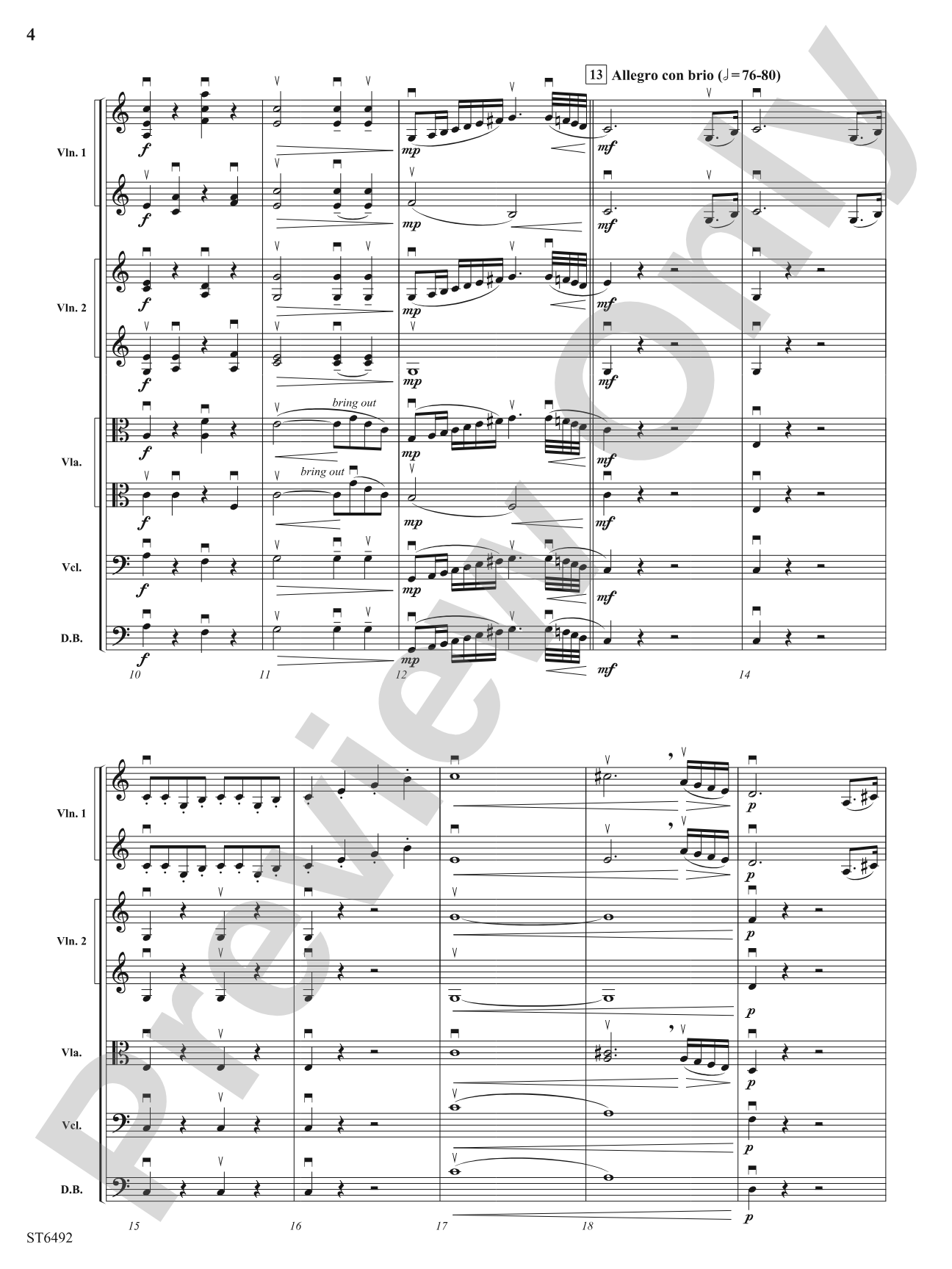 Symphony No. 1 (First Movement): String Orchestra Conductor Score & Parts