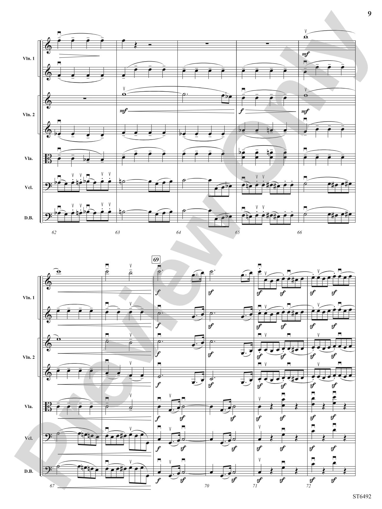 Symphony No. 1 (First Movement): String Orchestra Conductor Score & Parts