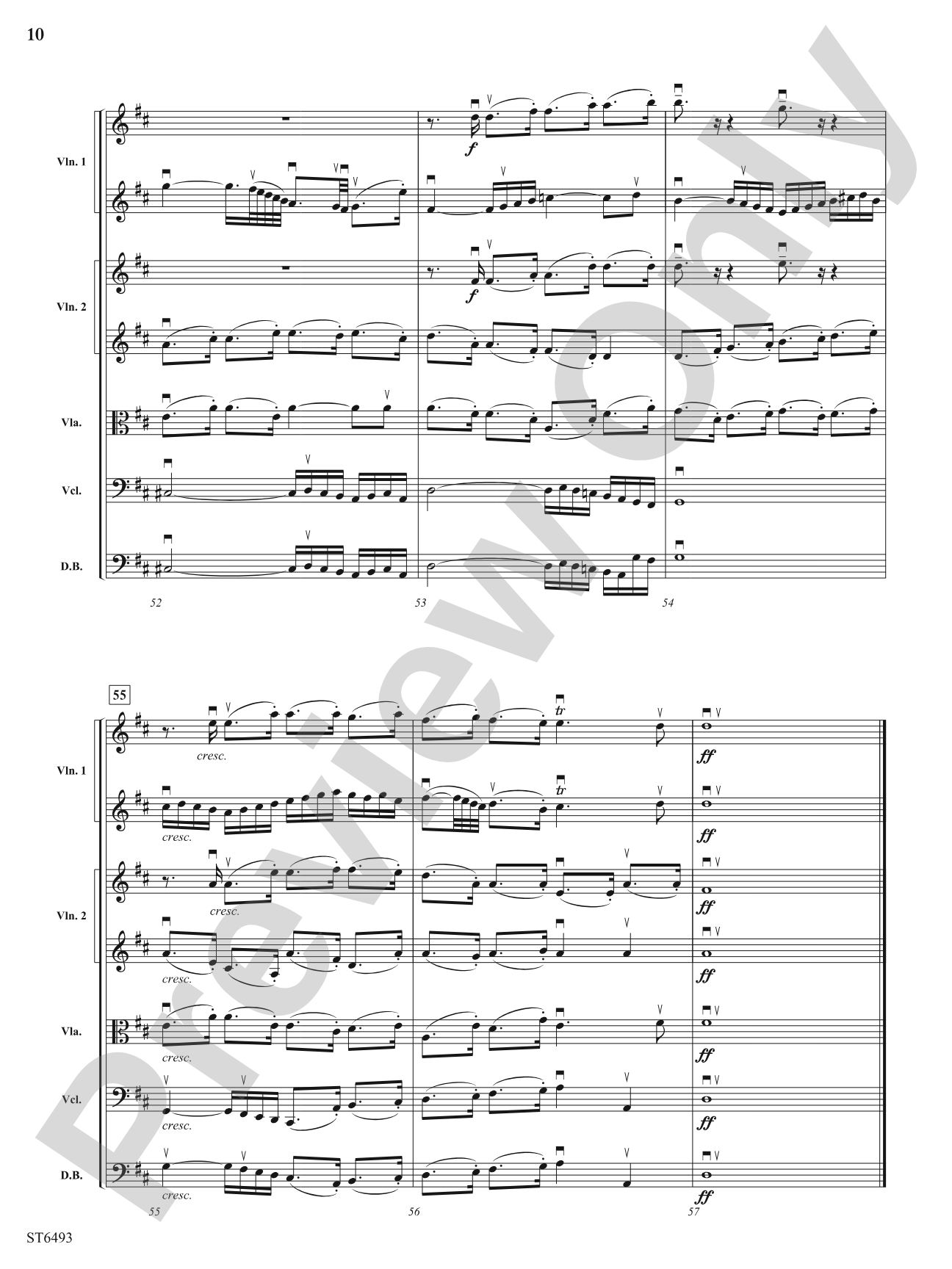 Overture (from Suite No. 3 in D Major): String Orchestra Conductor Score & Parts