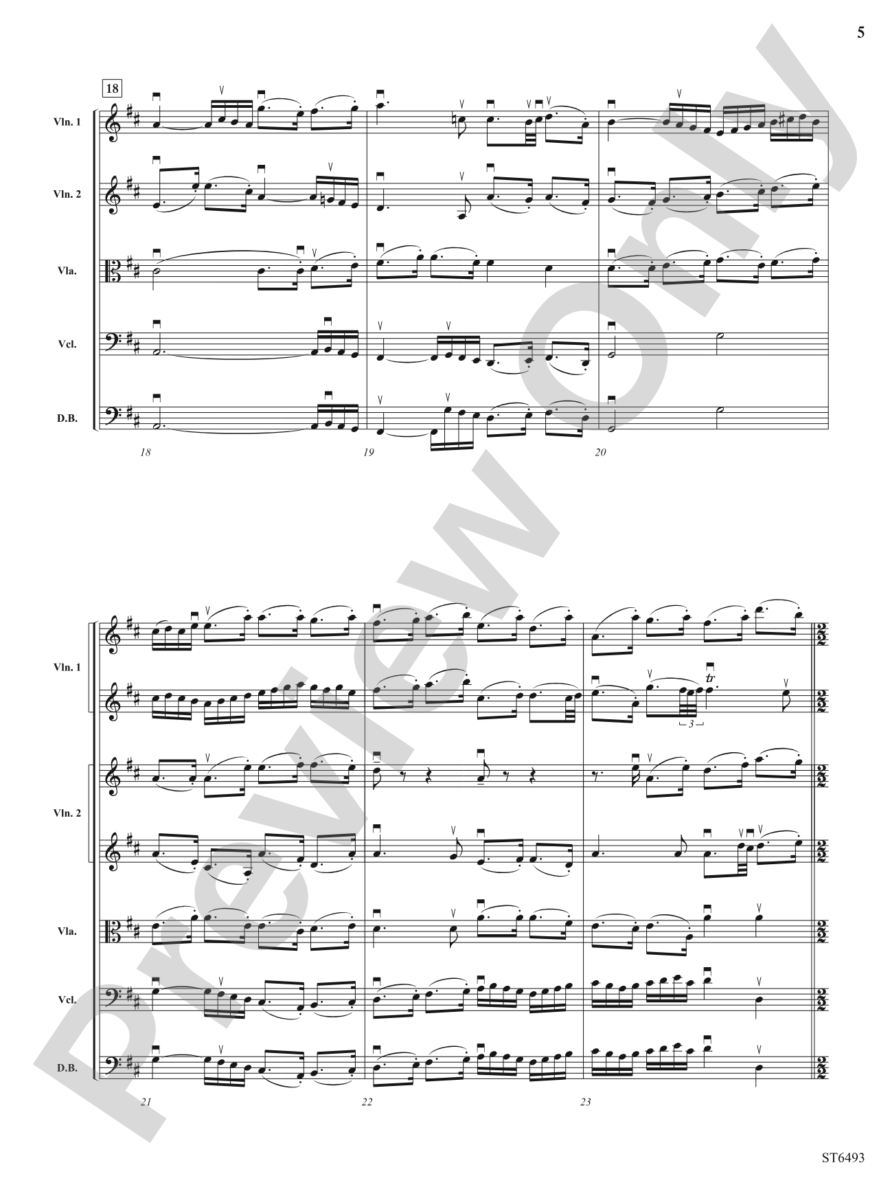 Overture (from Suite No. 3 in D Major): String Orchestra Conductor Score & Parts