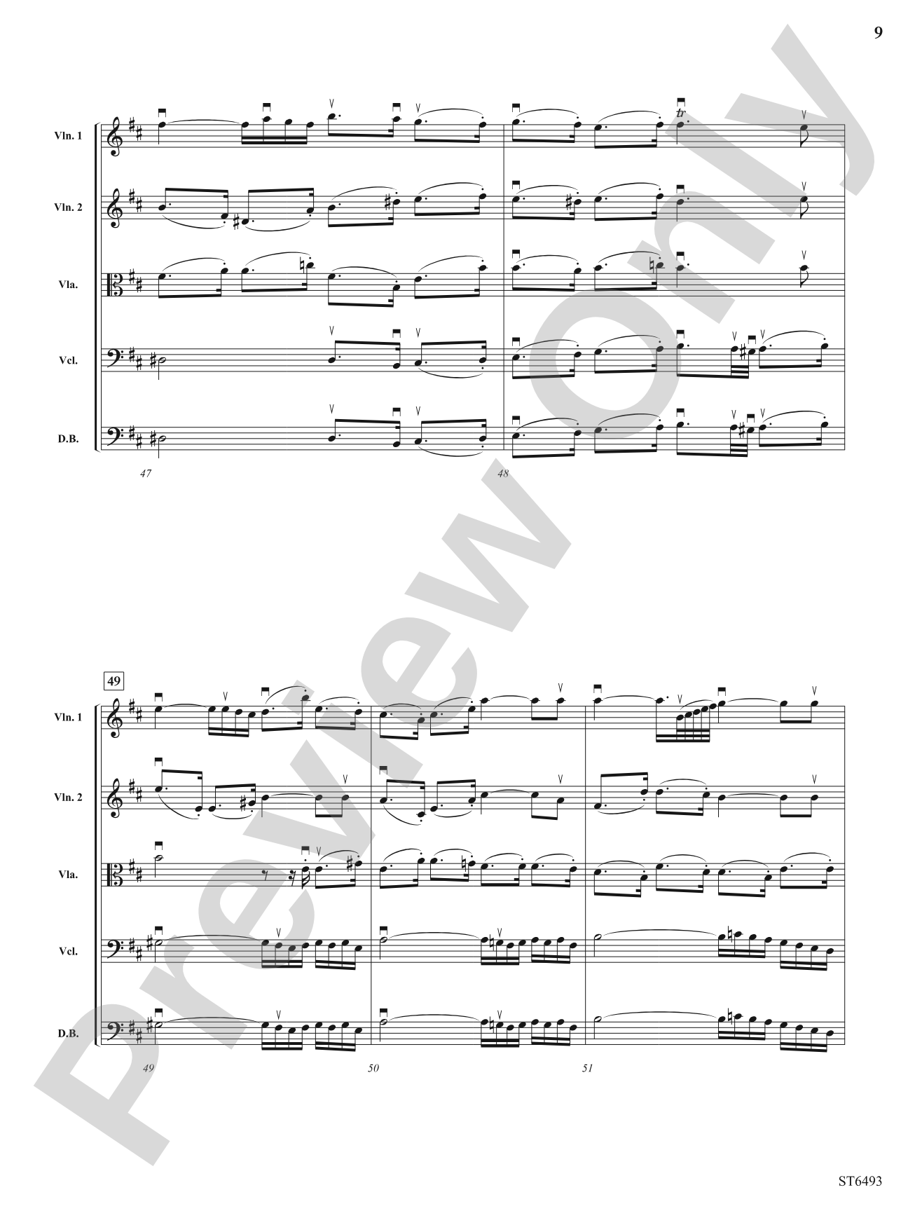Overture (from Suite No. 3 in D Major): String Orchestra Conductor Score & Parts