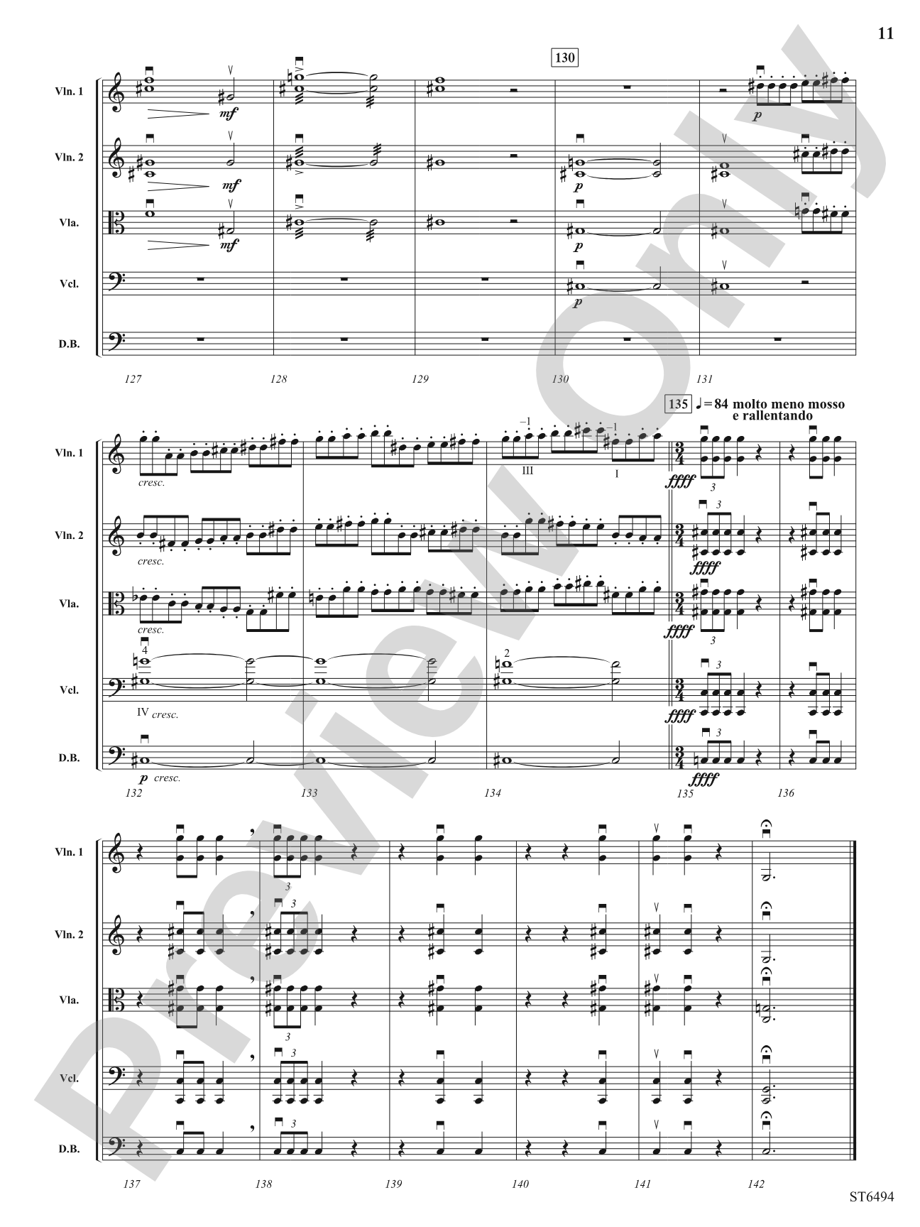 The Inner Planets (Themes from Mercury, Venus and Mars): Score