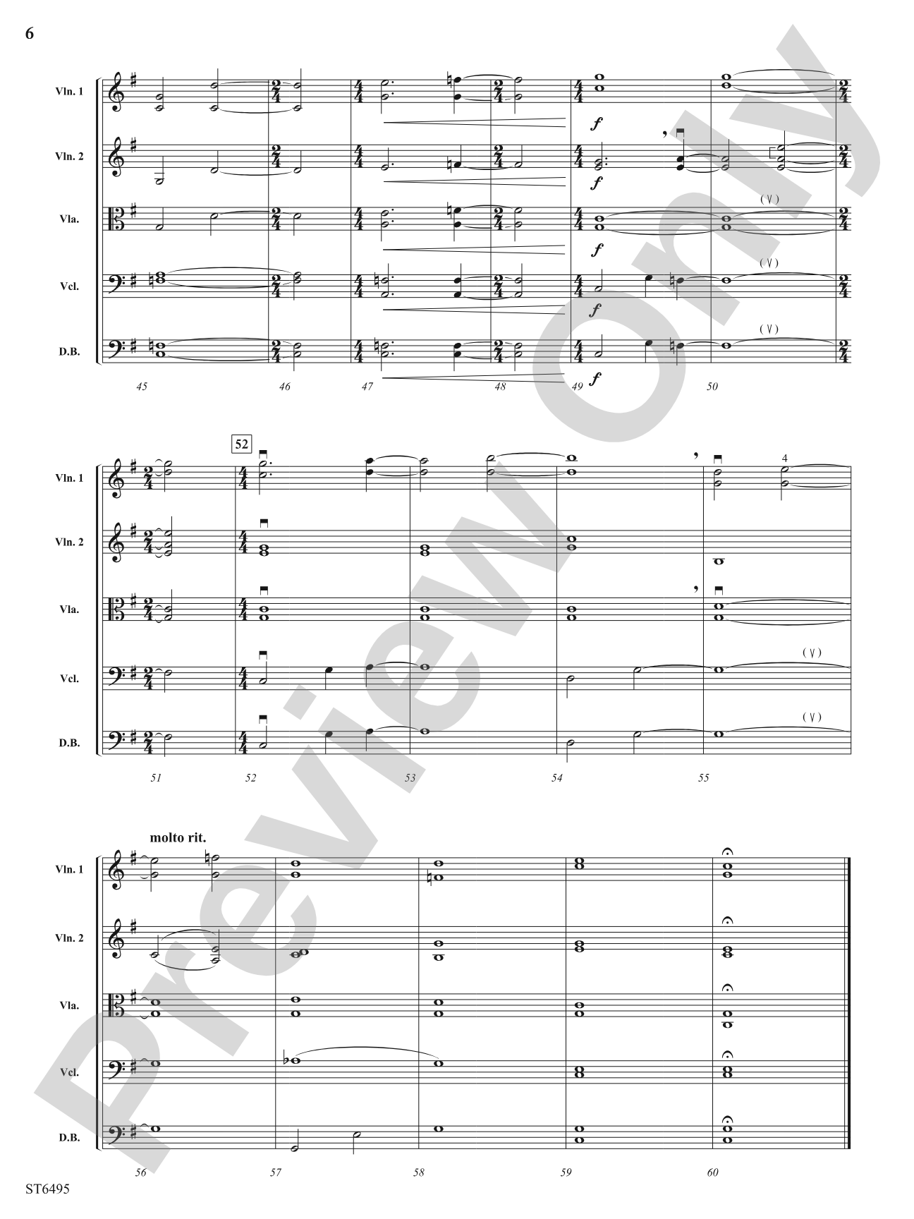 Magical Night Sky: String Orchestra Conductor Score & Parts