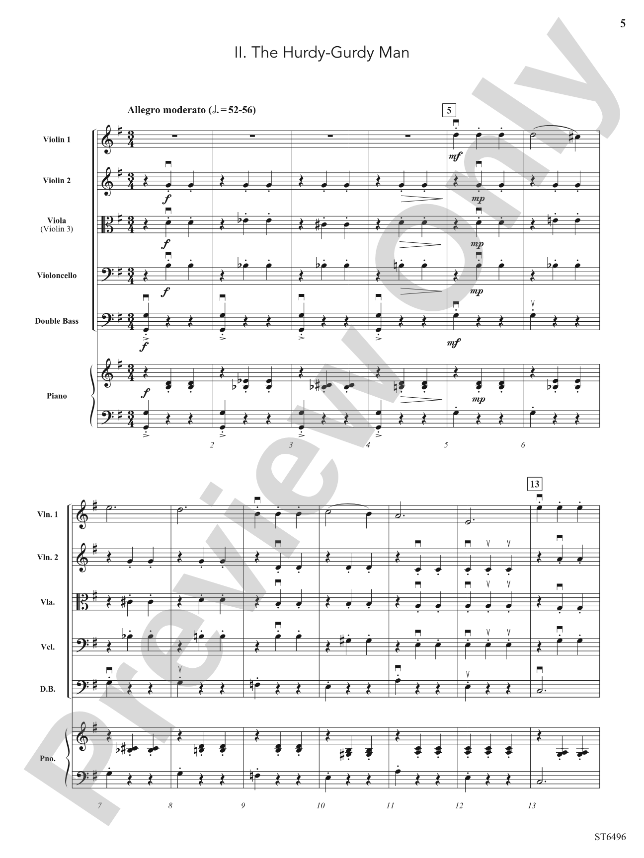 Album for the Young: String Orchestra Conductor Score & Parts