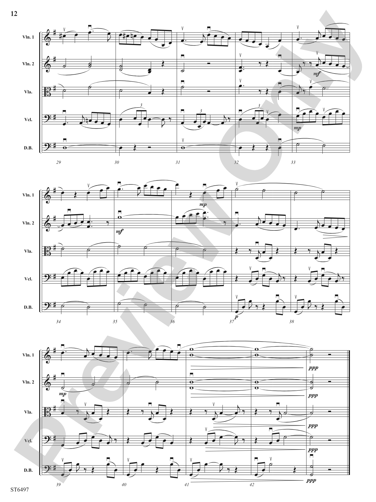 Suite from Carmen: String Orchestra Conductor Score & Parts