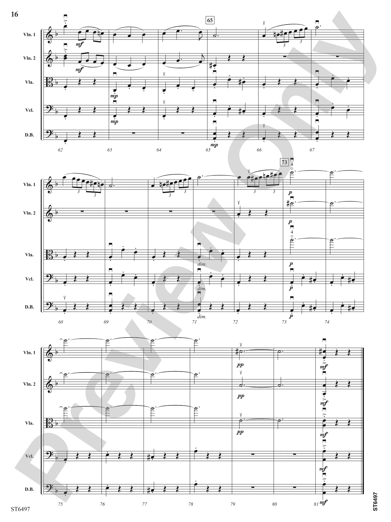 Suite from Carmen: String Orchestra Conductor Score & Parts