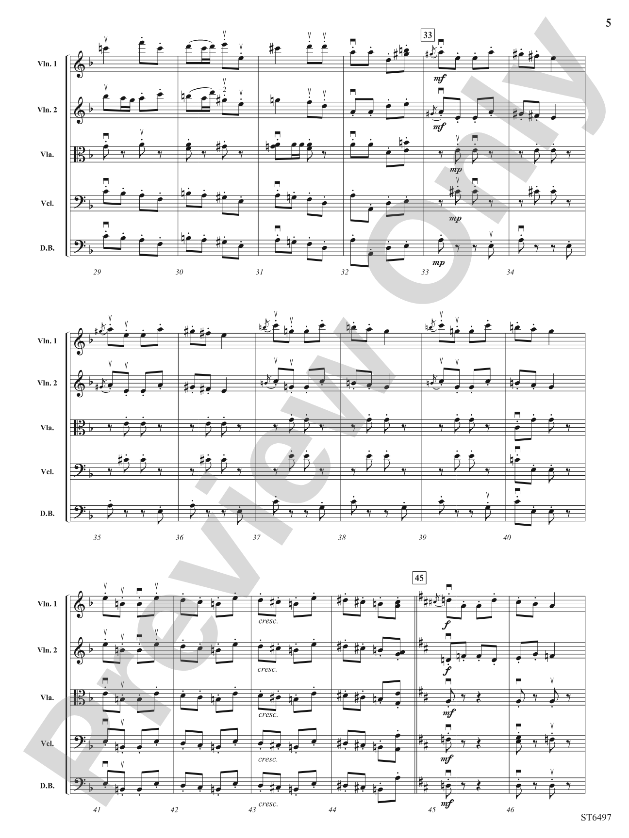Suite from Carmen: String Orchestra Conductor Score & Parts