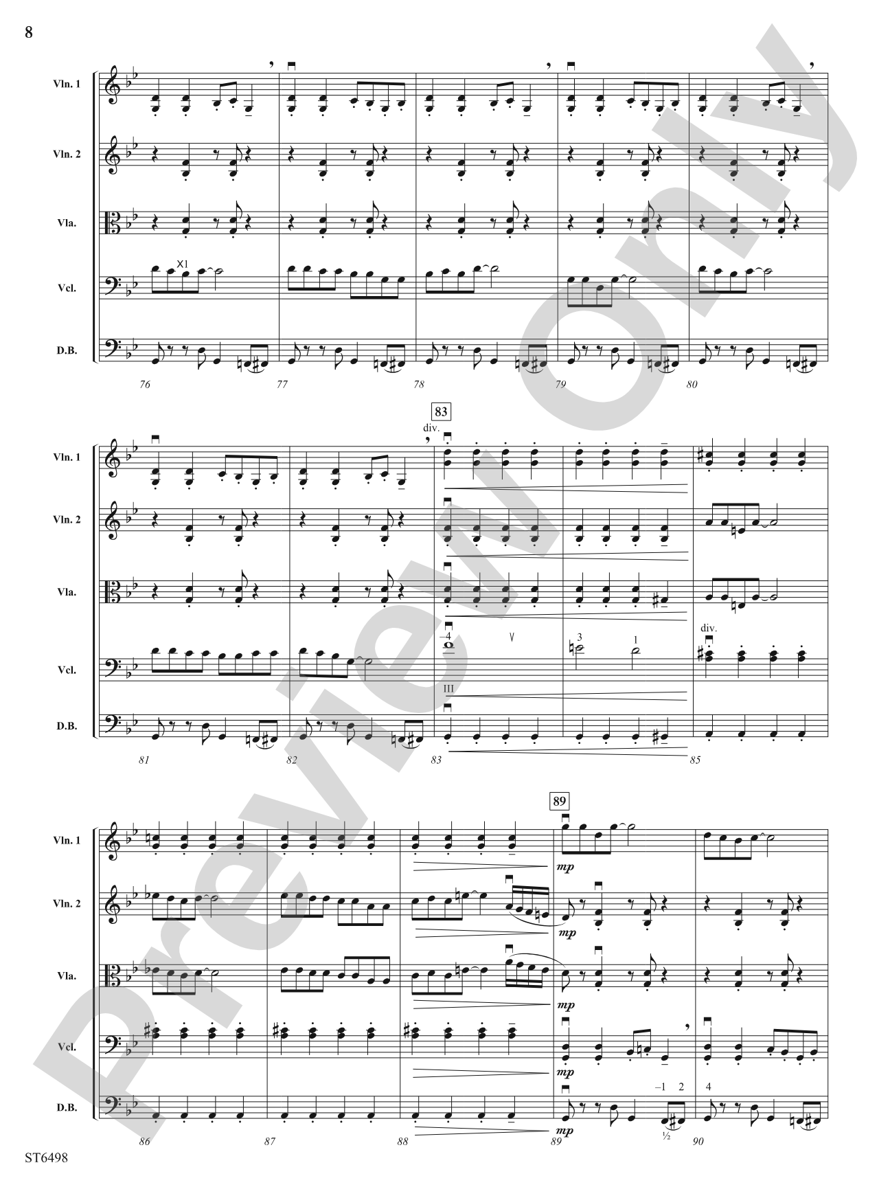 Urbanicity: String Orchestra Conductor Score & Parts