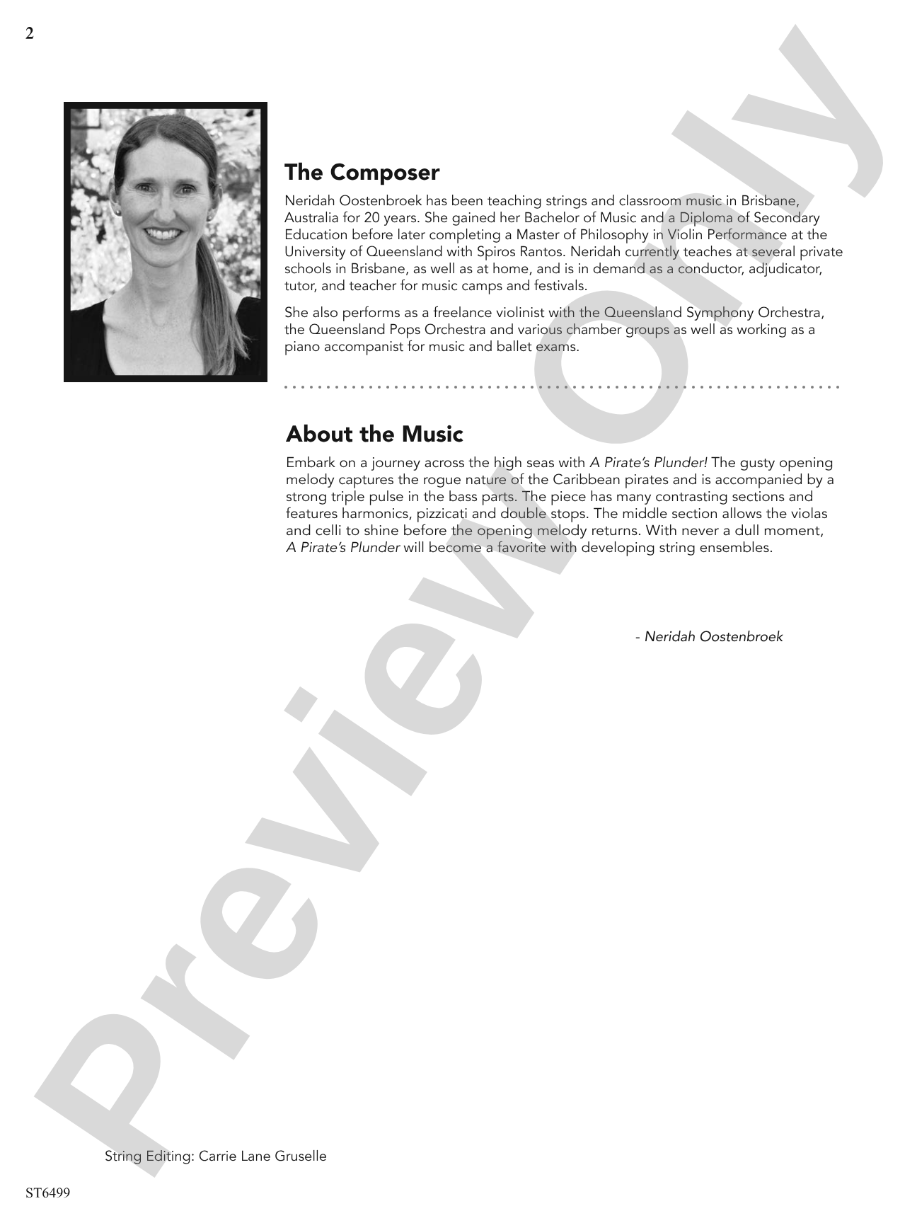 A Pirate's Plunder: String Orchestra Conductor Score & Parts