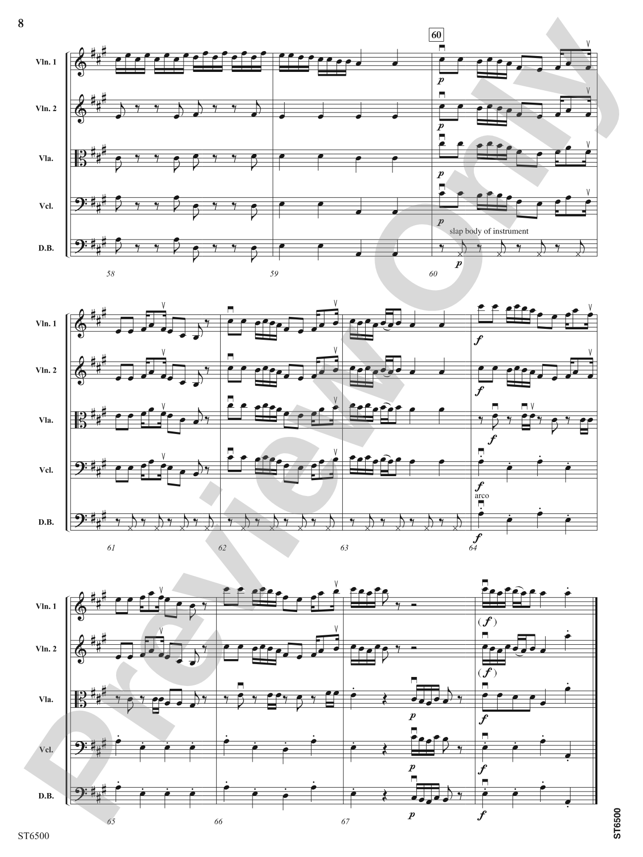Hoedown Showdown: String Orchestra Conductor Score & Parts