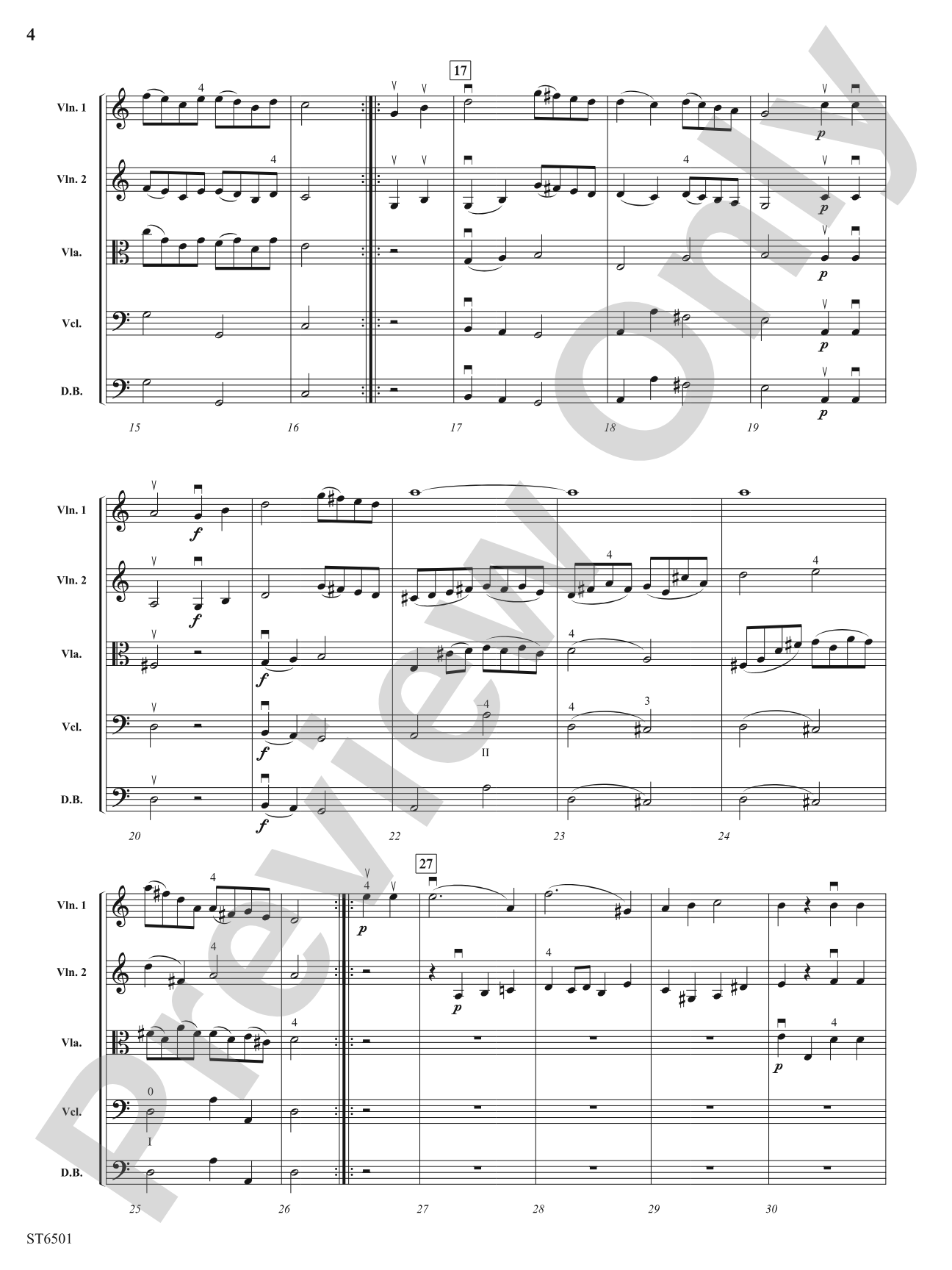 Symphony No. 19: String Orchestra Conductor Score & Parts