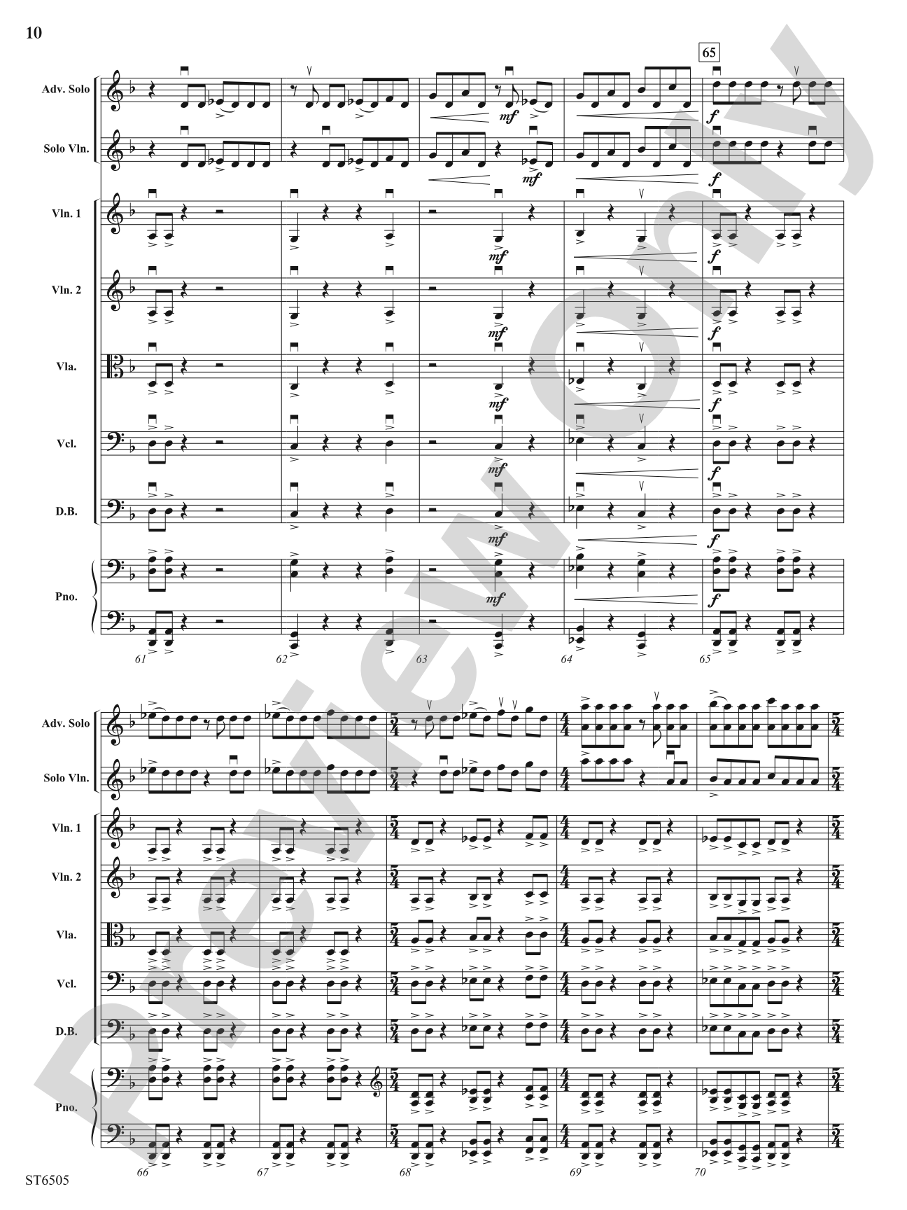 Deliberate Diversions: String Orchestra Conductor Score & Parts