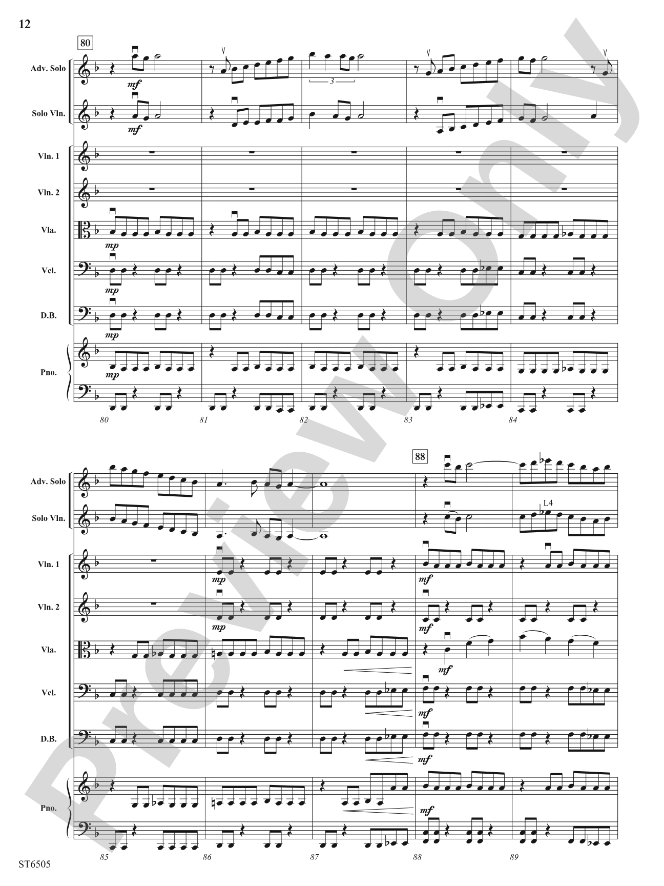 Deliberate Diversions: String Orchestra Conductor Score & Parts