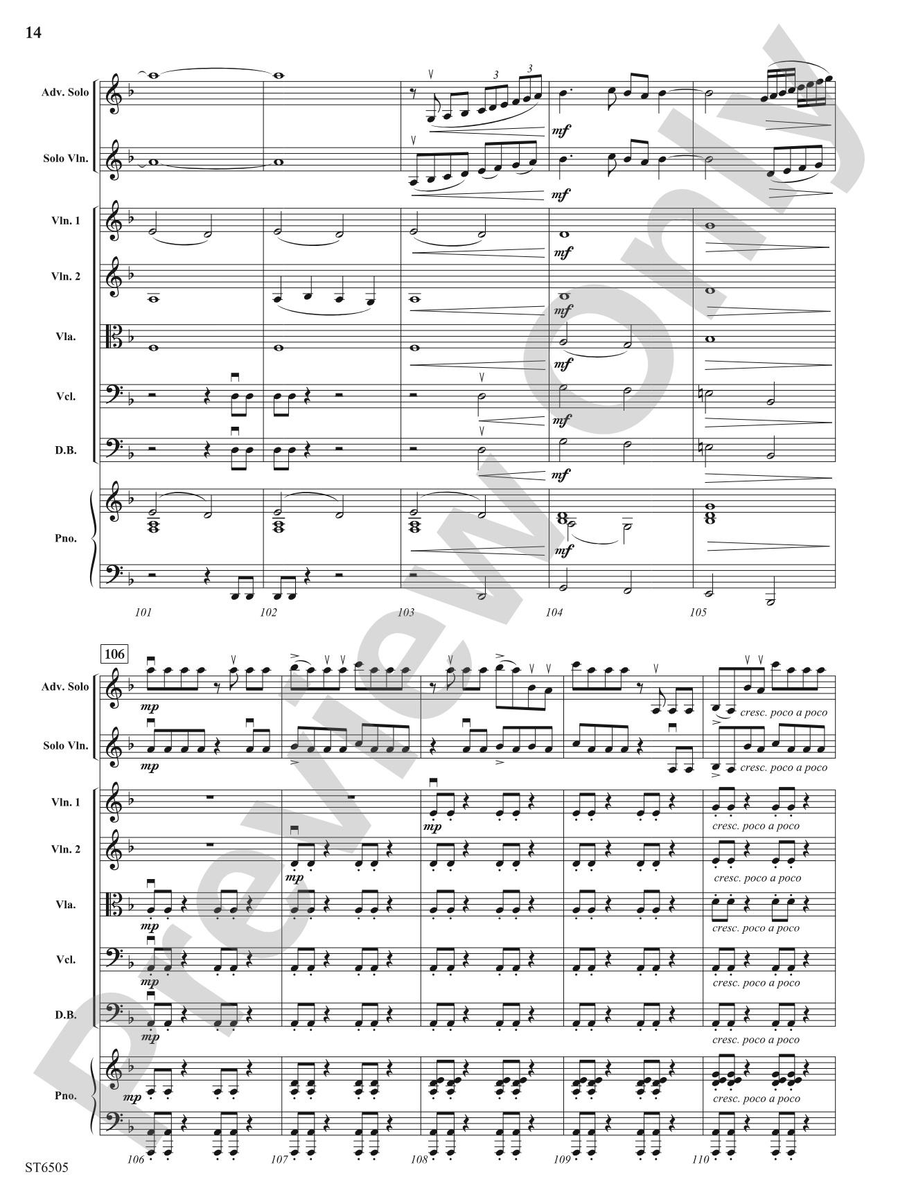 Deliberate Diversions: String Orchestra Conductor Score & Parts