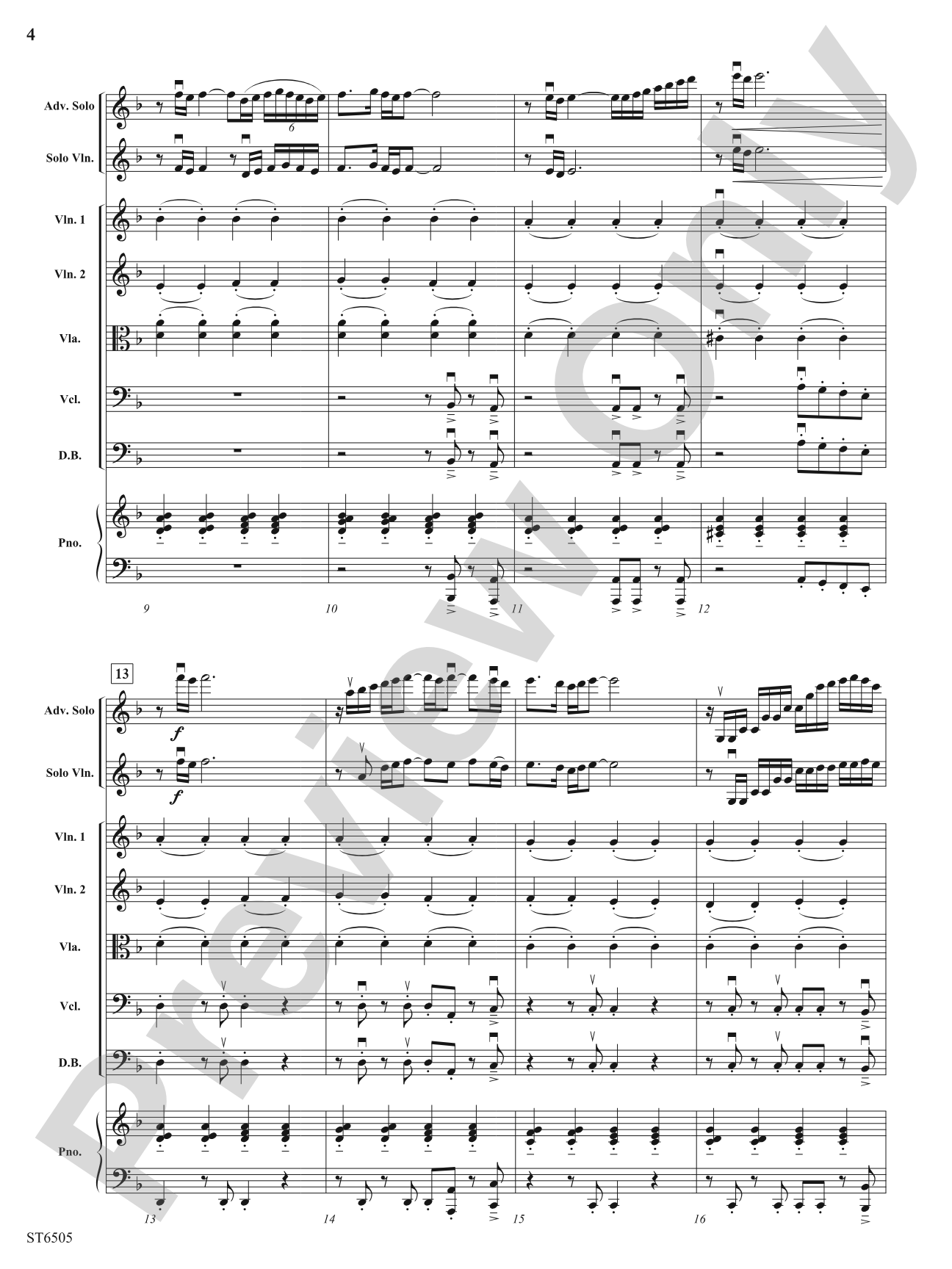 Deliberate Diversions: String Orchestra Conductor Score & Parts