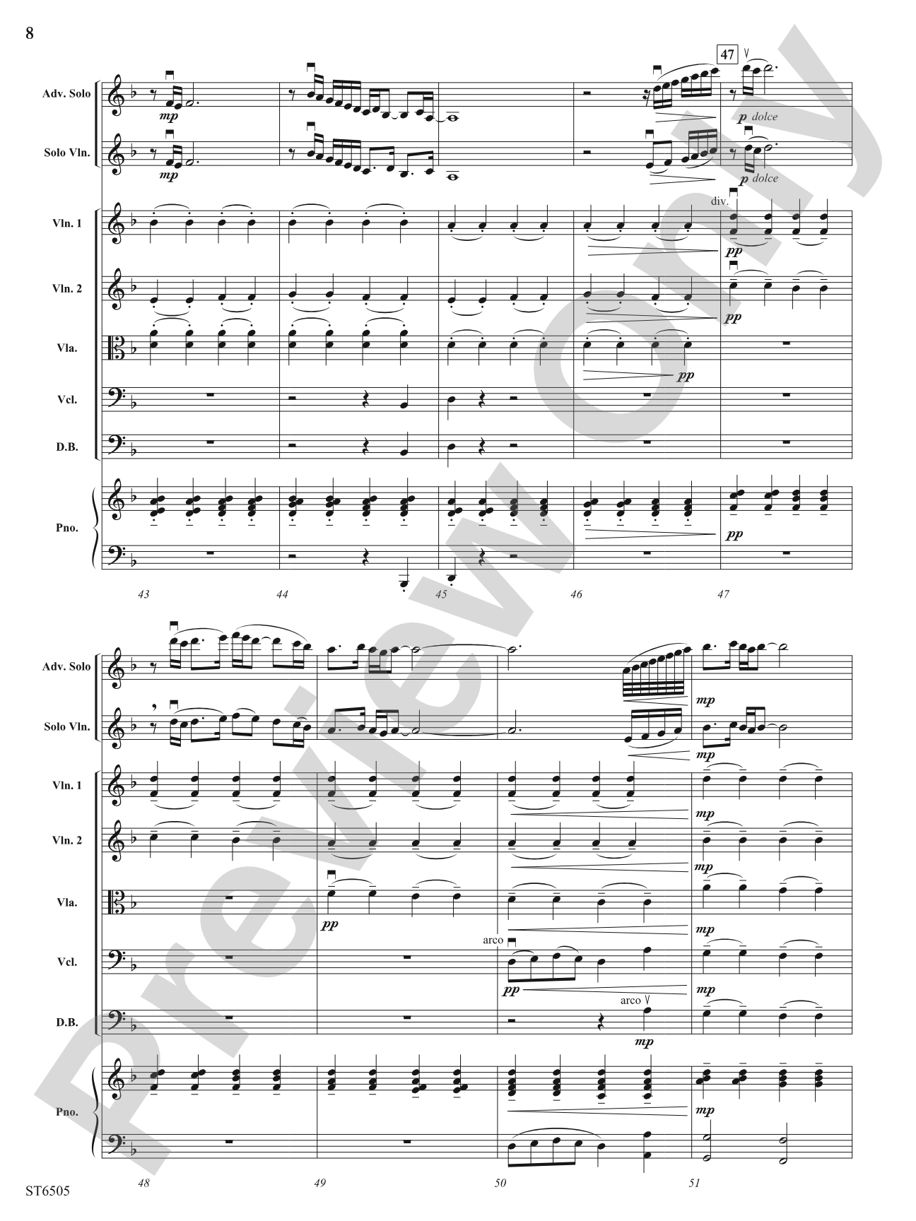 Deliberate Diversions: String Orchestra Conductor Score & Parts