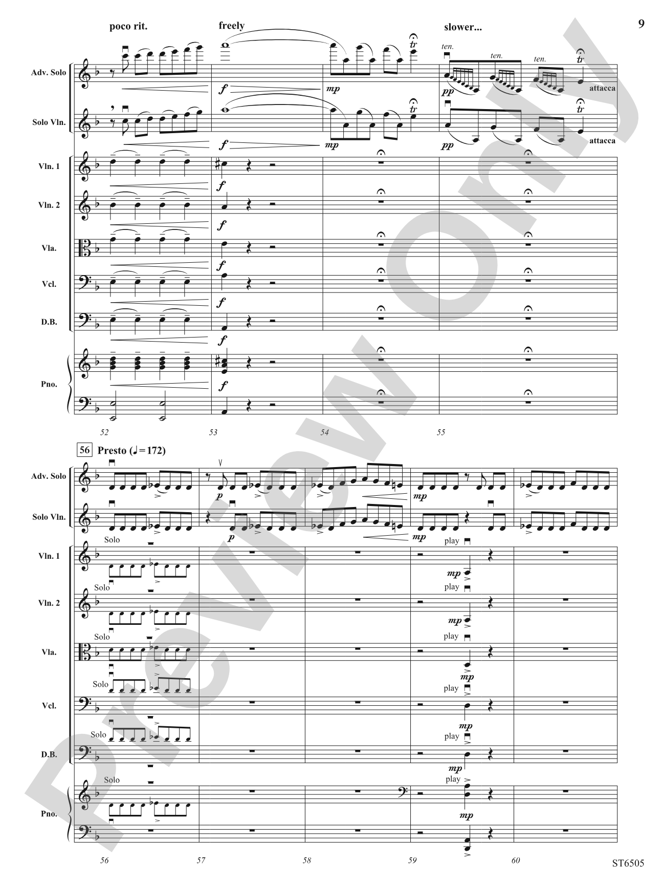 Deliberate Diversions: String Orchestra Conductor Score & Parts