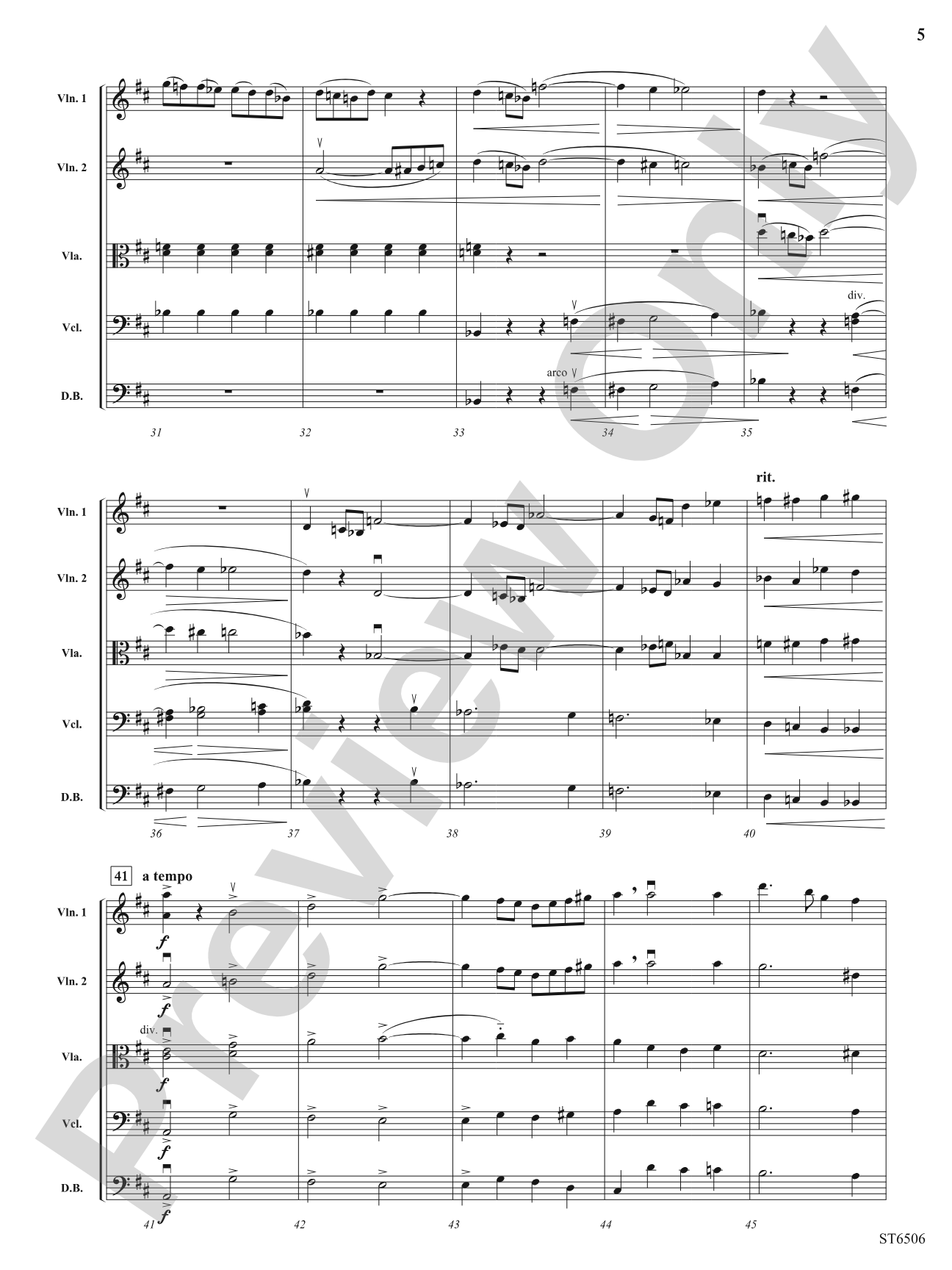 Orient et Occident (Grand March): String Orchestra Conductor Score & Parts