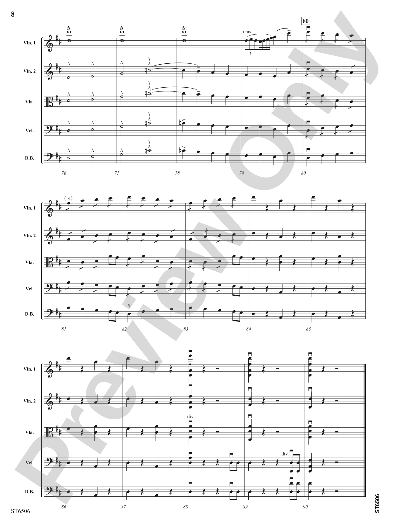 Orient et Occident (Grand March): String Orchestra Conductor Score & Parts