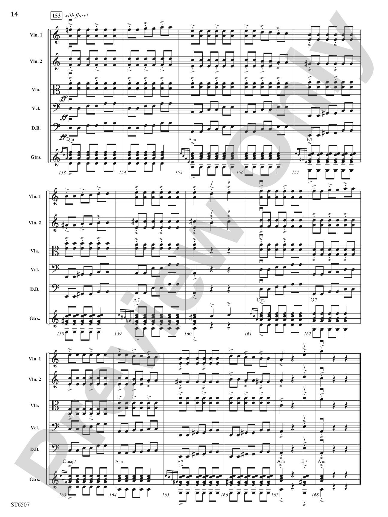 Baile de Lila: String Orchestra Conductor Score & Parts