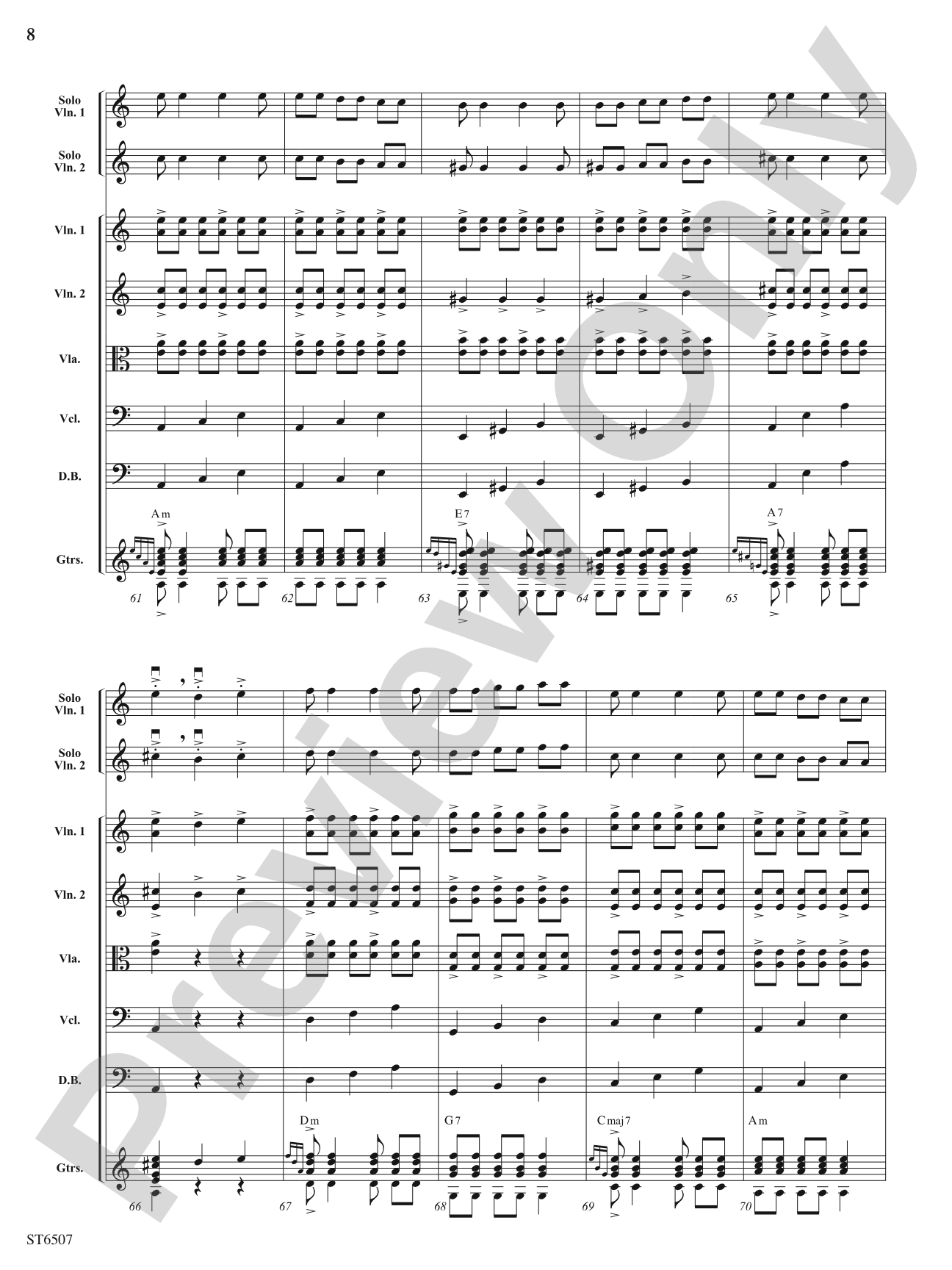 Baile de Lila: String Orchestra Conductor Score & Parts