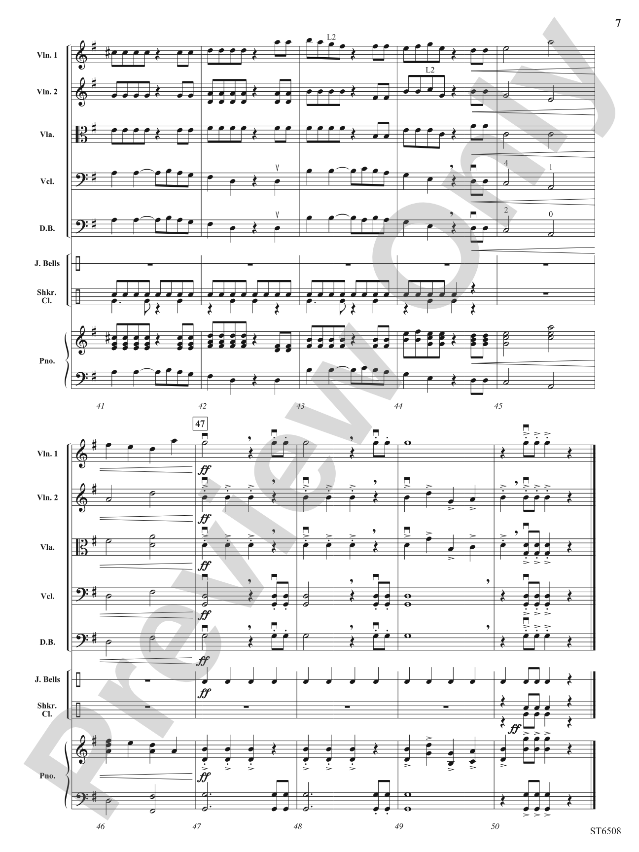 We Wish You a Cha-Cha Christmas: String Orchestra Conductor Score & Parts