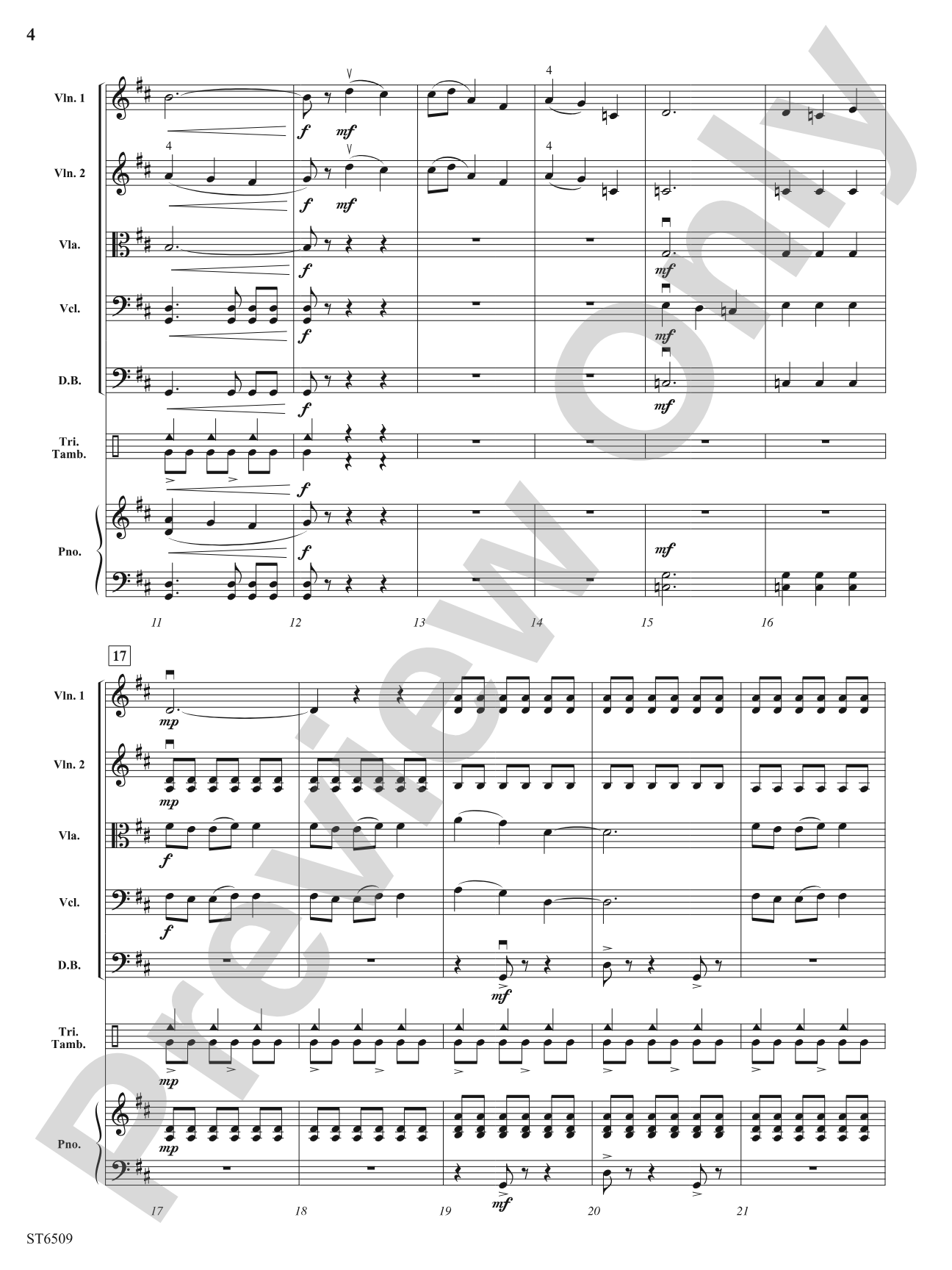 A Glimpse of Winter: String Orchestra Conductor Score & Parts