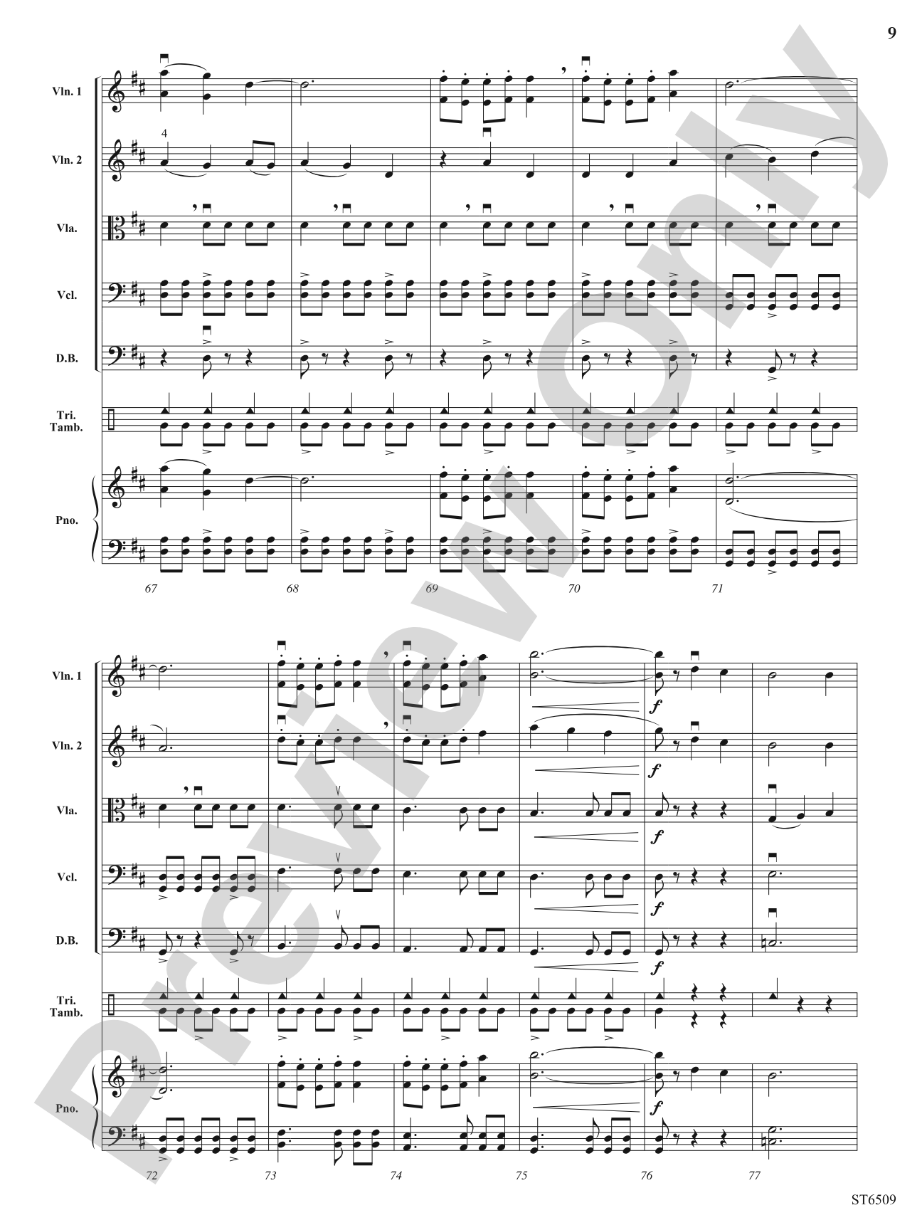 A Glimpse of Winter: String Orchestra Conductor Score & Parts
