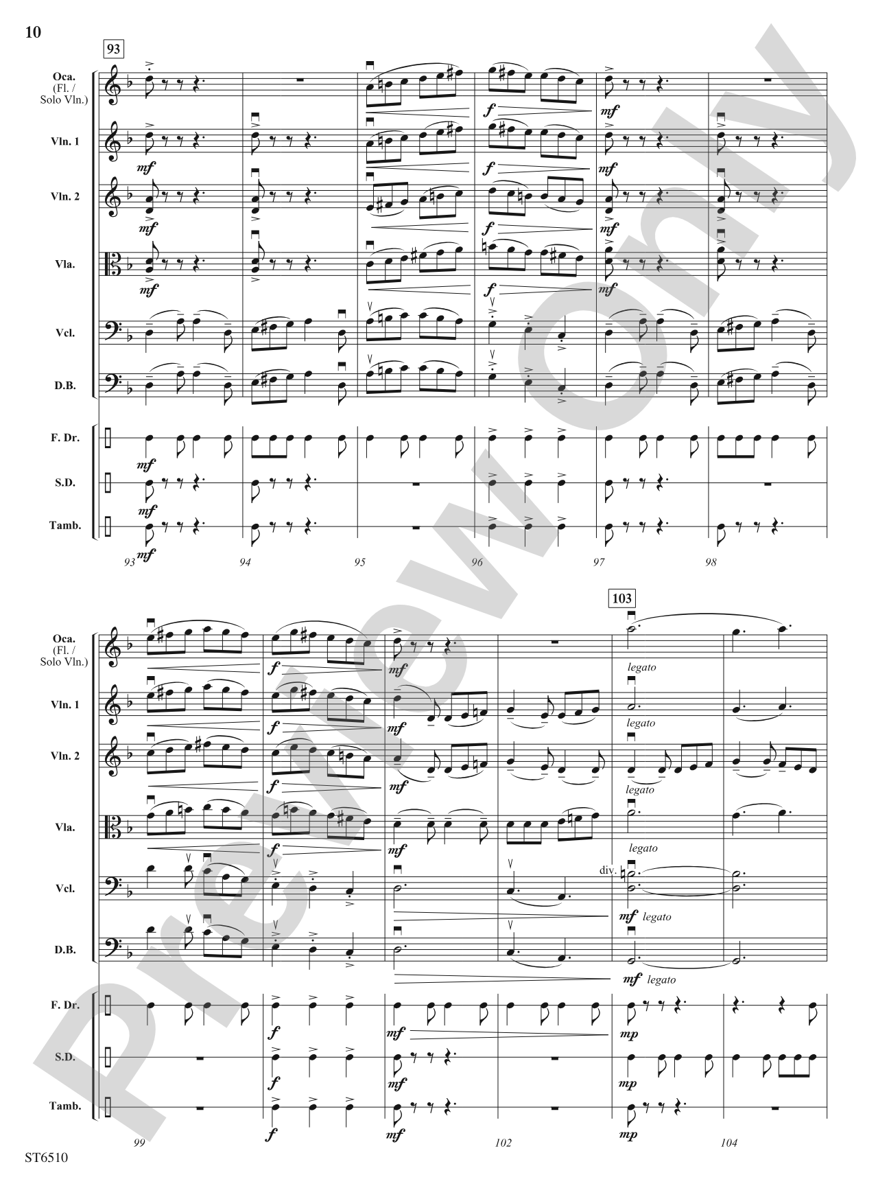 Beauty and Fire (The Quest Begins): String Orchestra Conductor Score & Parts