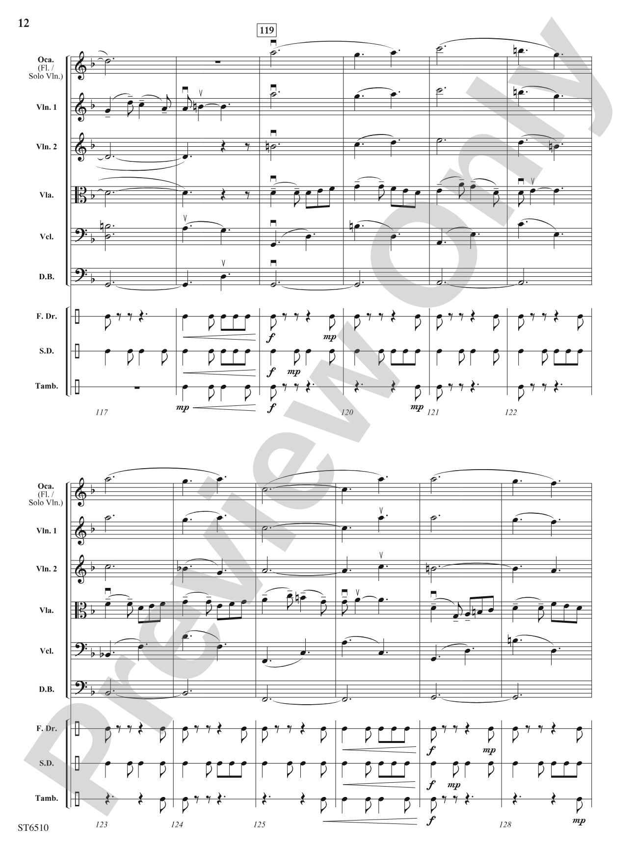 Beauty and Fire (The Quest Begins): String Orchestra Conductor Score & Parts