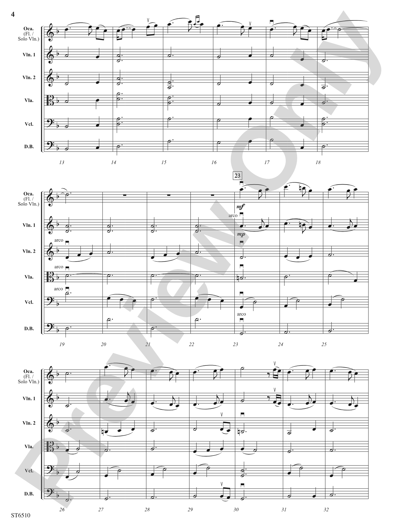 Beauty and Fire (The Quest Begins): String Orchestra Conductor Score & Parts