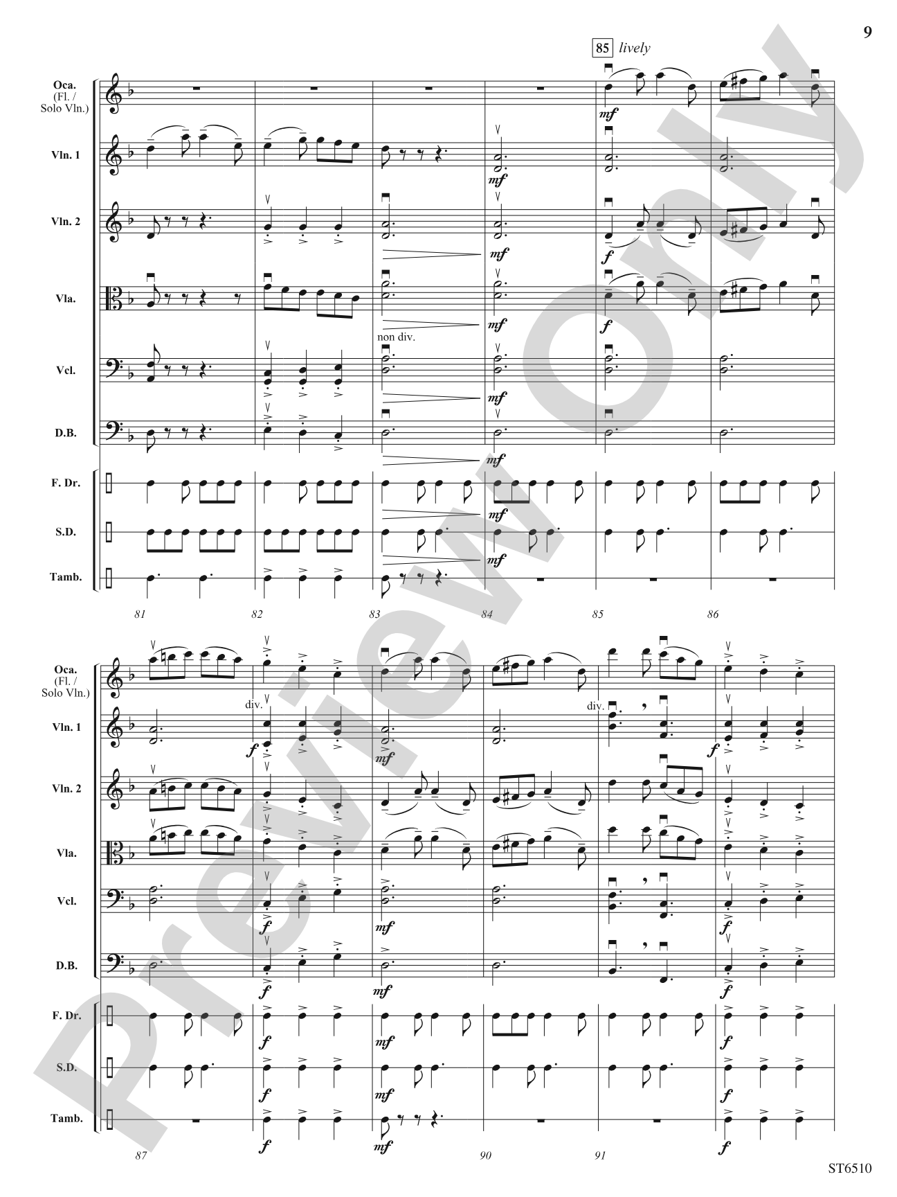 Beauty and Fire (The Quest Begins): String Orchestra Conductor Score & Parts