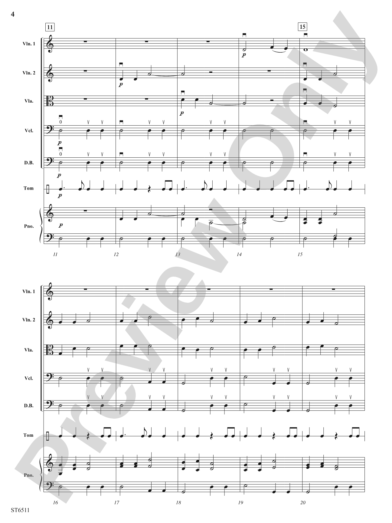 A Medieval Carol (Personet Hodie): String Orchestra Conductor Score & Parts
