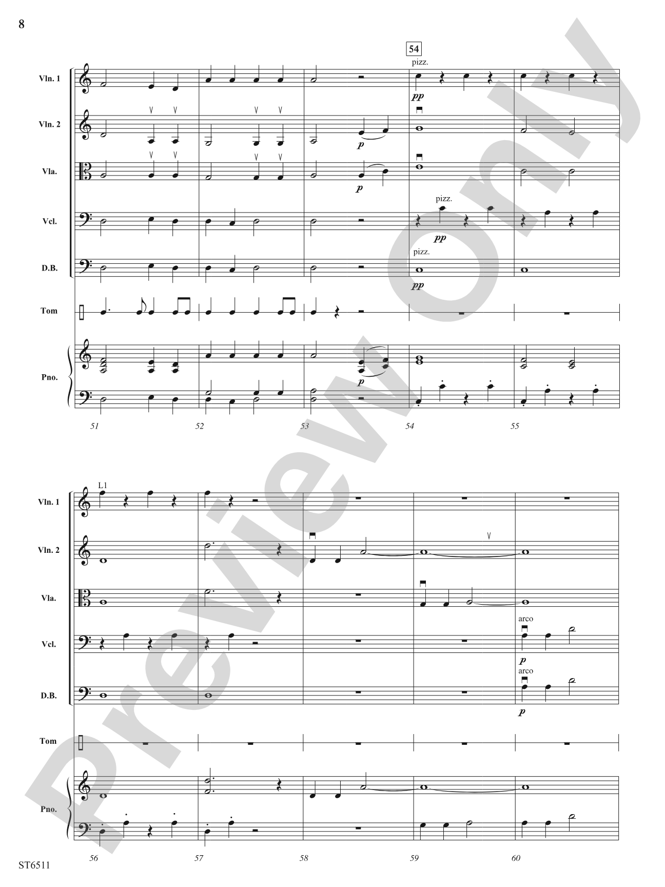 A Medieval Carol (Personet Hodie): String Orchestra Conductor Score & Parts