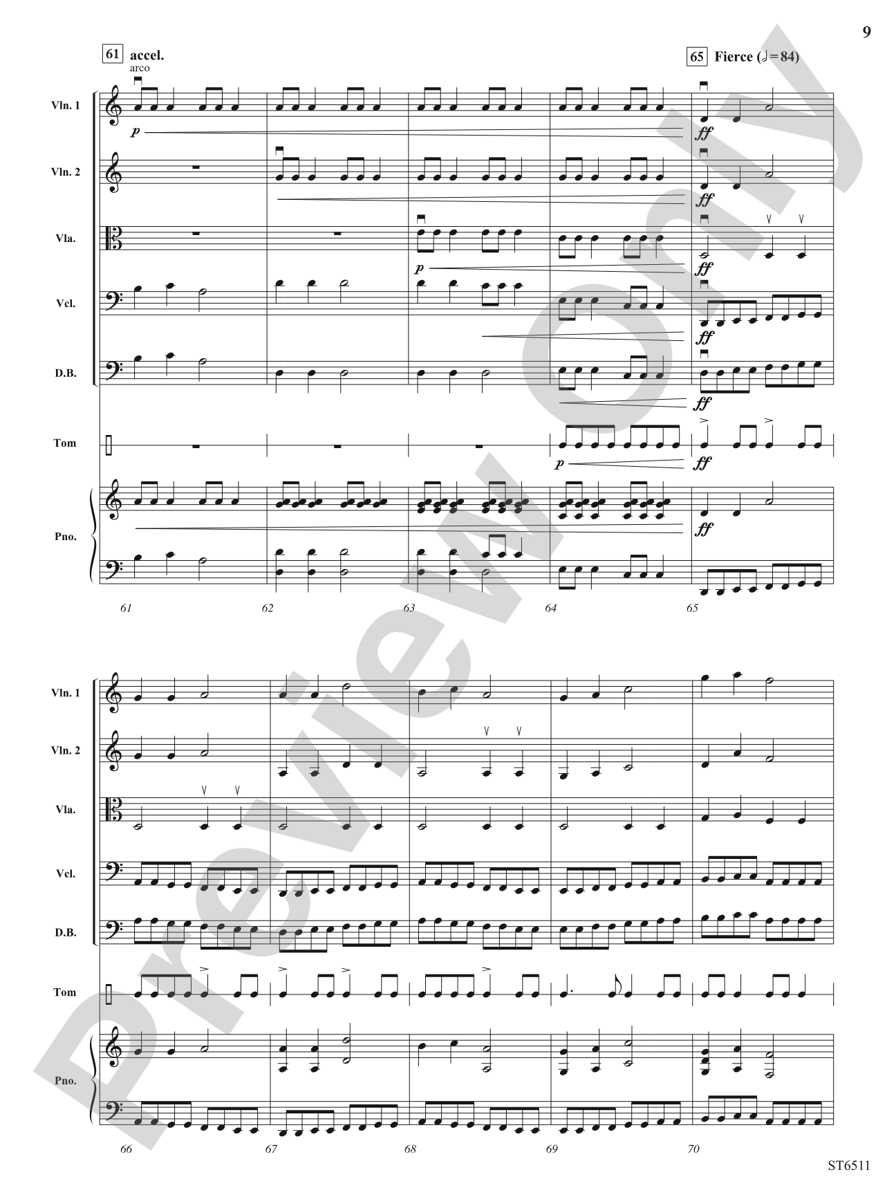 A Medieval Carol (Personet Hodie): String Orchestra Conductor Score & Parts