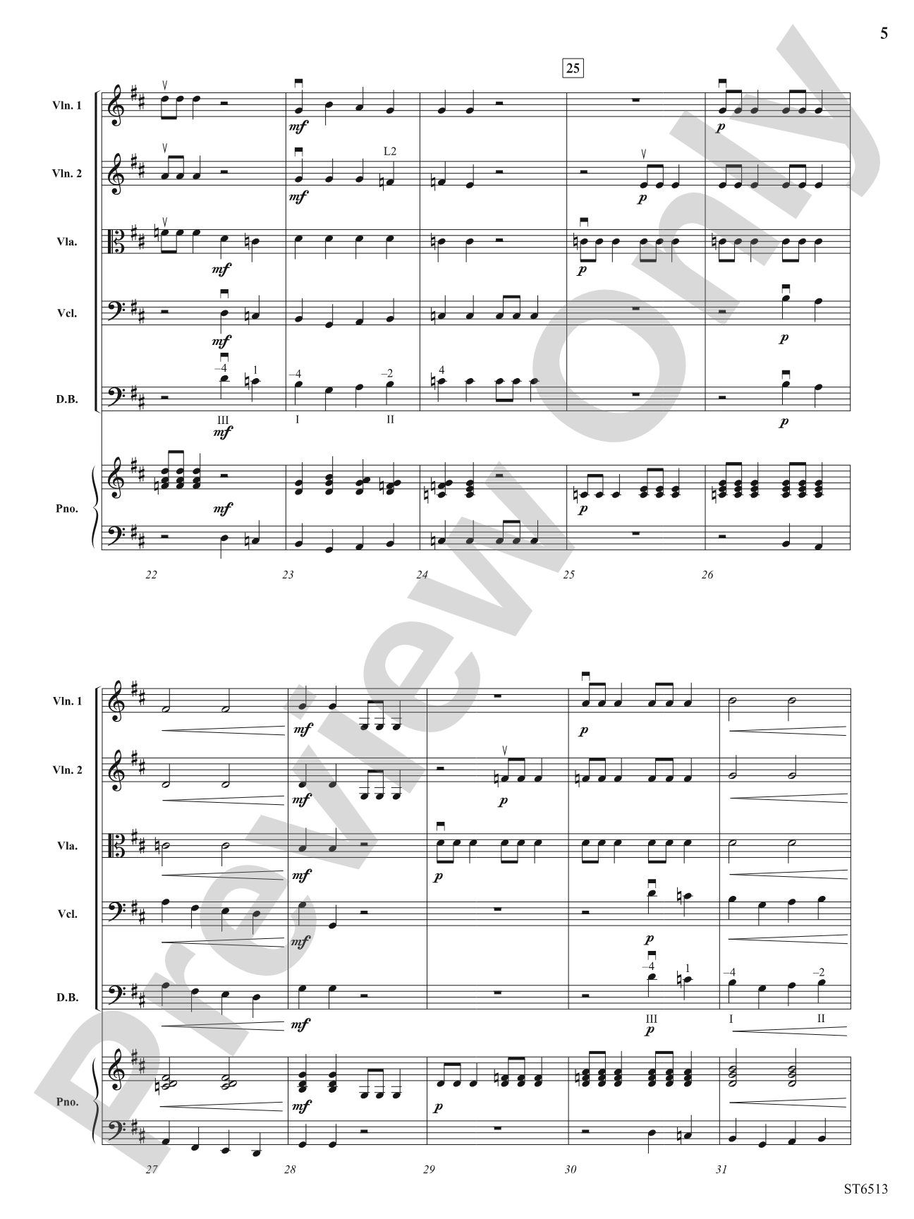 Five Before Beethoven: String Orchestra Conductor Score & Parts