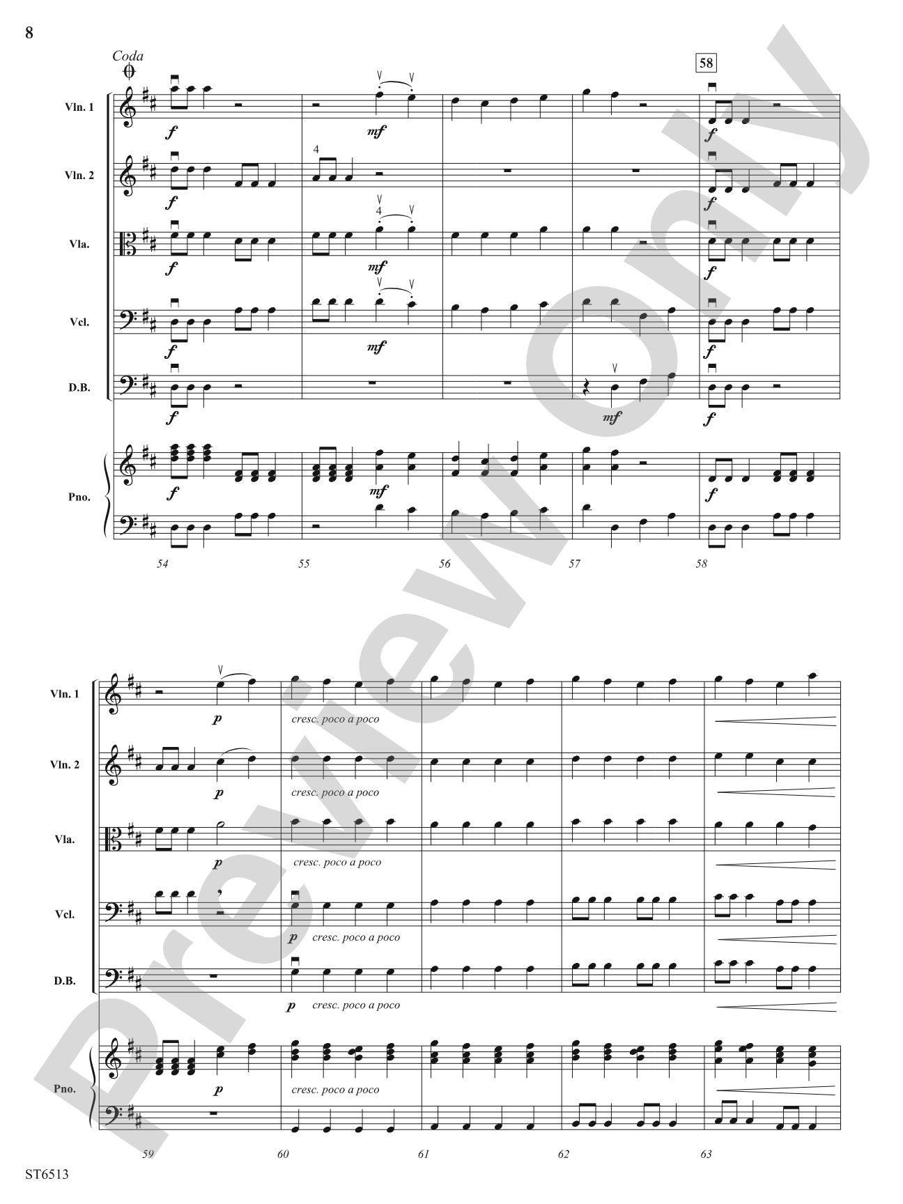 Five Before Beethoven: String Orchestra Conductor Score & Parts
