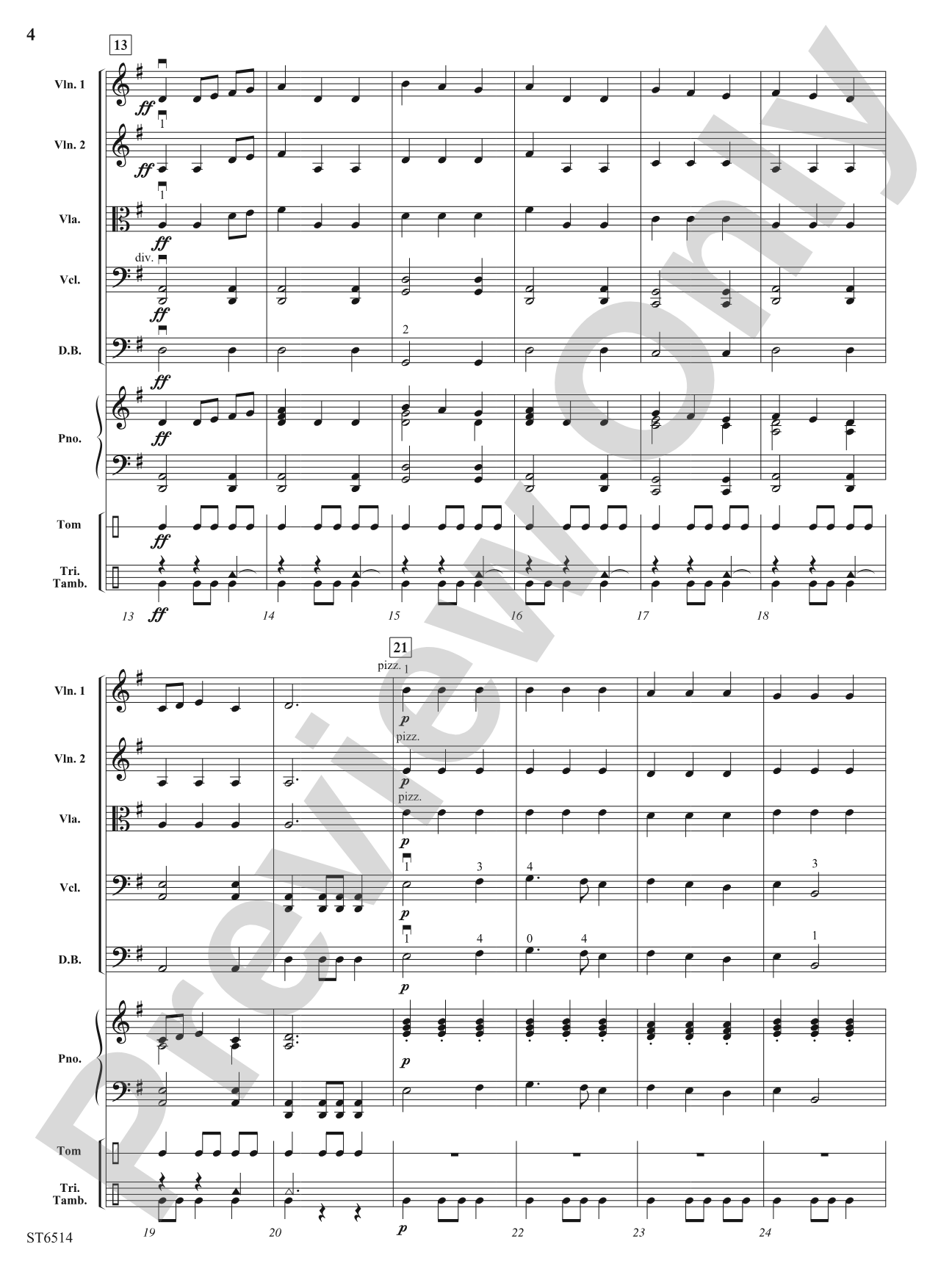 Celtic Sunrise: String Orchestra Conductor Score & Parts