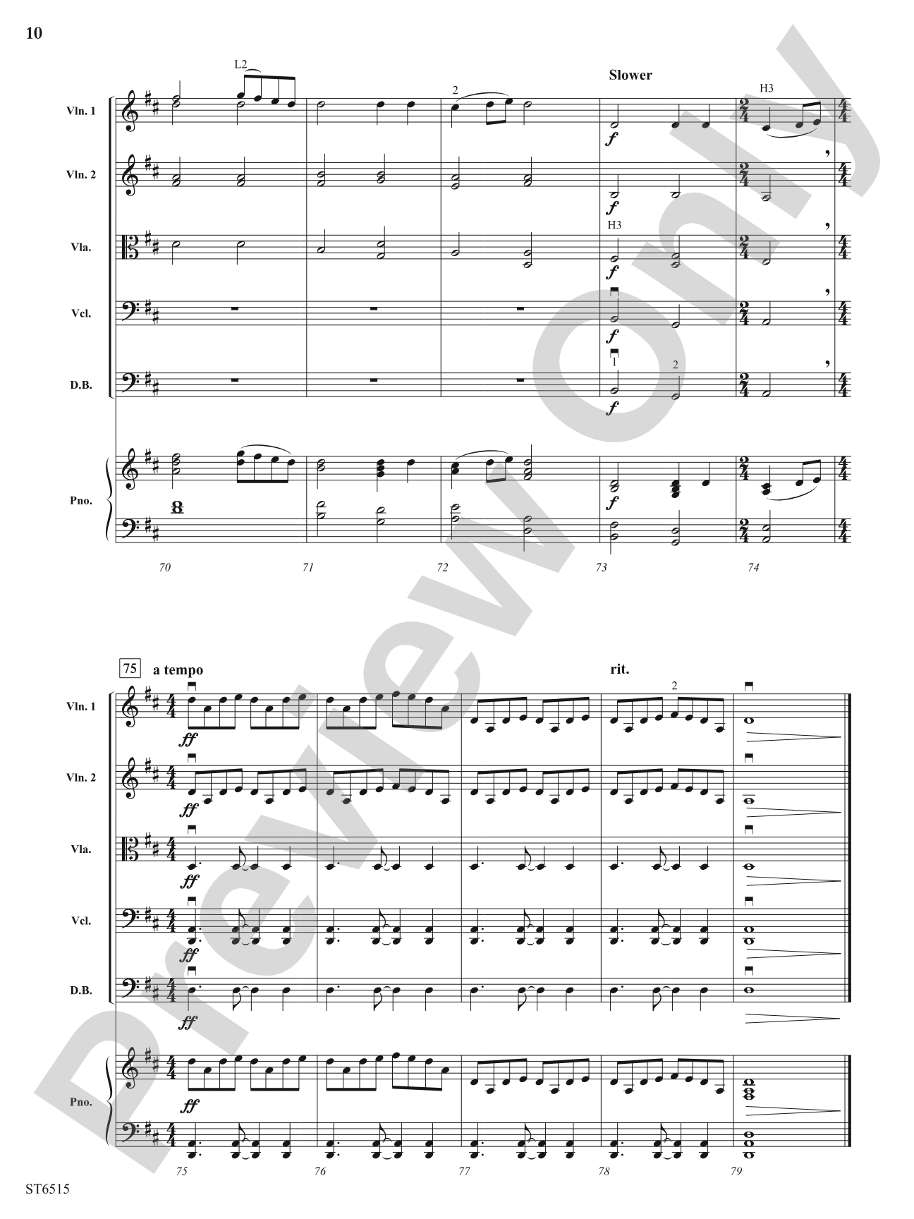 Voyager: String Orchestra Conductor Score & Parts