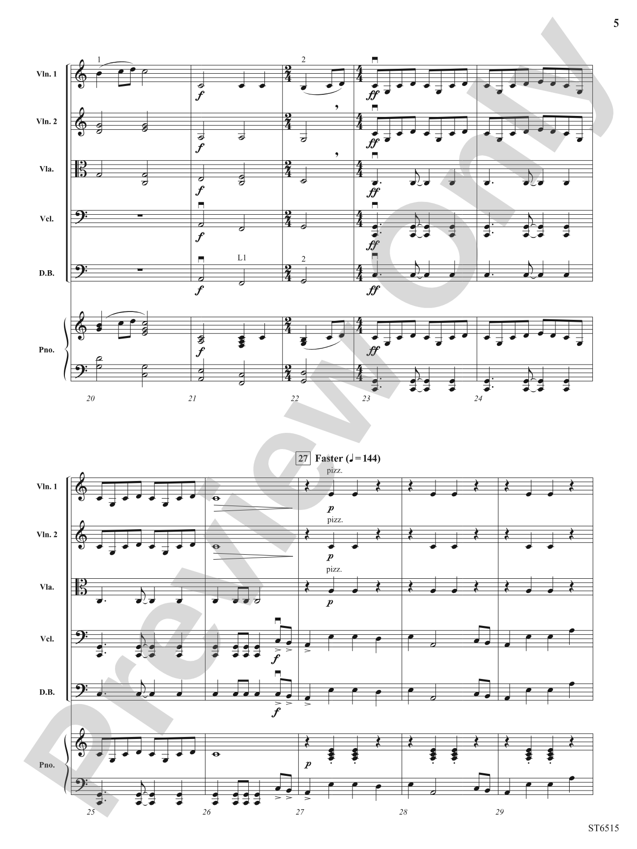 Voyager: String Orchestra Conductor Score & Parts