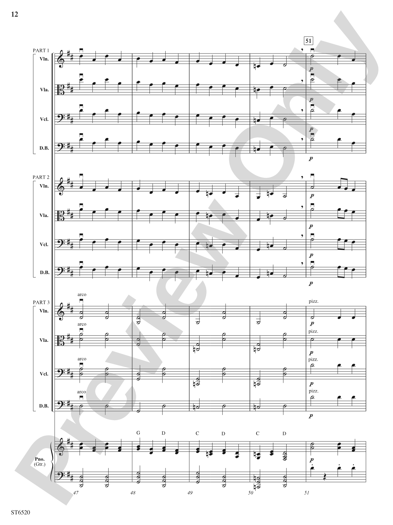 Gaelic Castle: Flexible String Ensemble Score & Parts