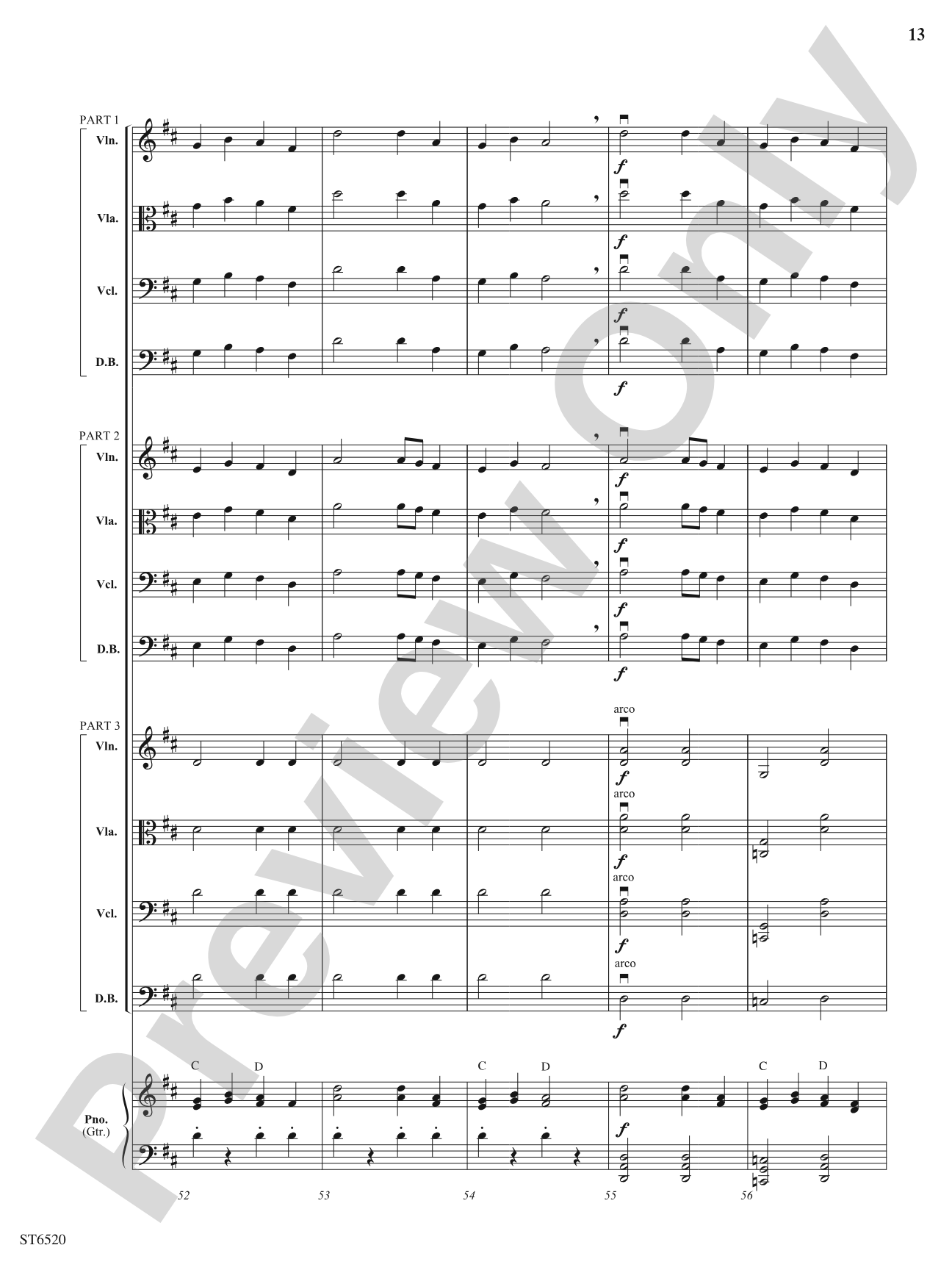 Gaelic Castle: Flexible String Ensemble Score & Parts