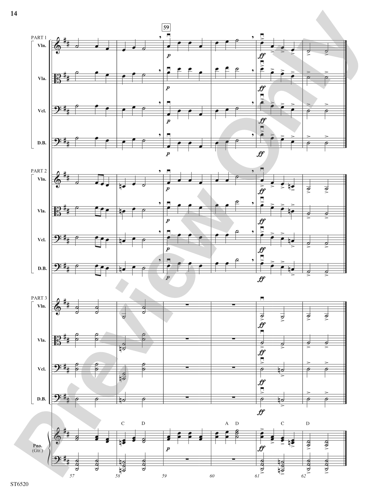 Gaelic Castle: Flexible String Ensemble Score & Parts