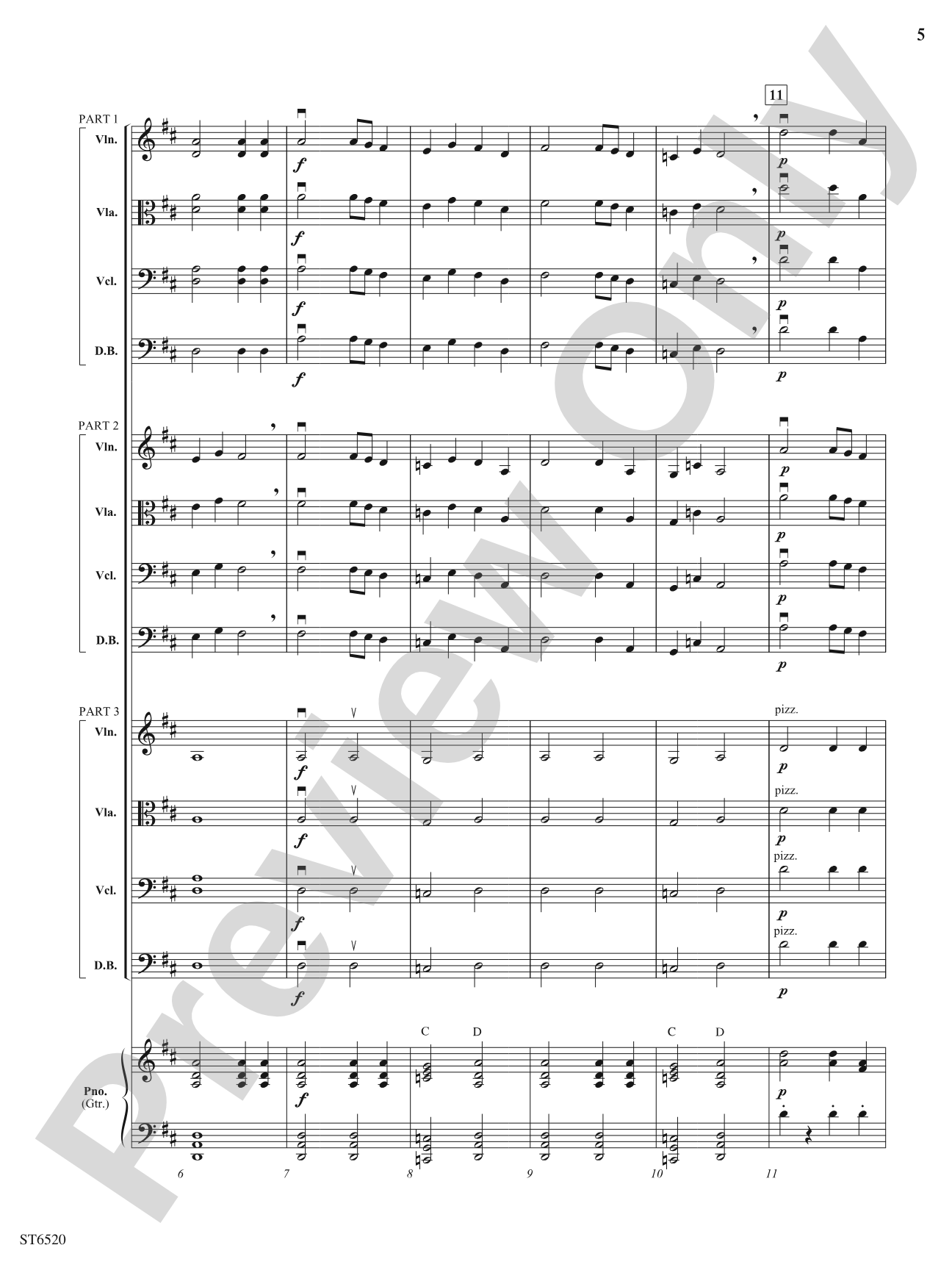 Gaelic Castle: Flexible String Ensemble Score & Parts