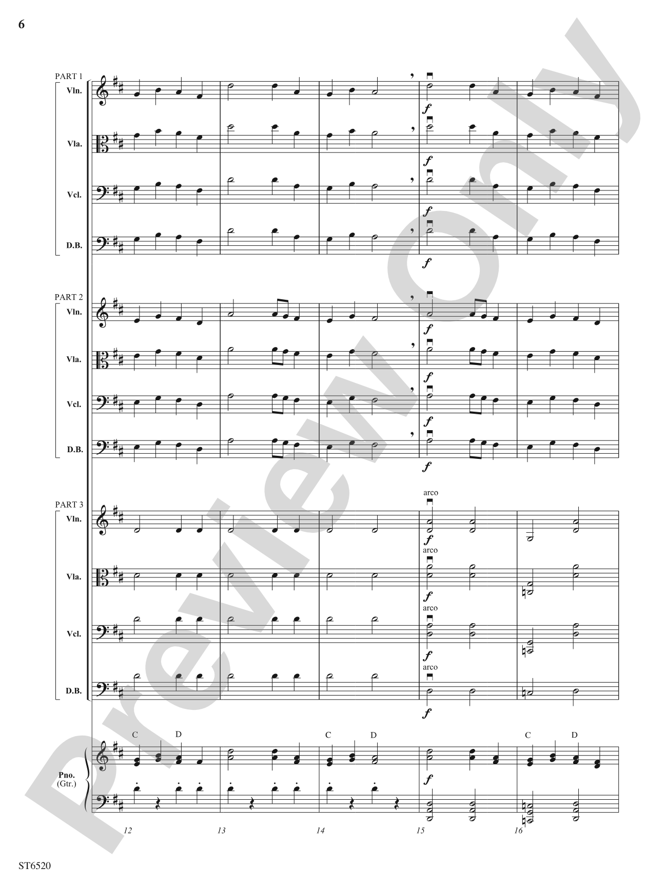 Gaelic Castle: Flexible String Ensemble Score & Parts
