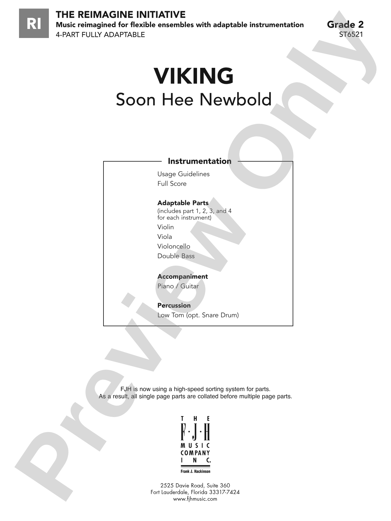 Viking: Flexible String Ensemble Score & Parts
